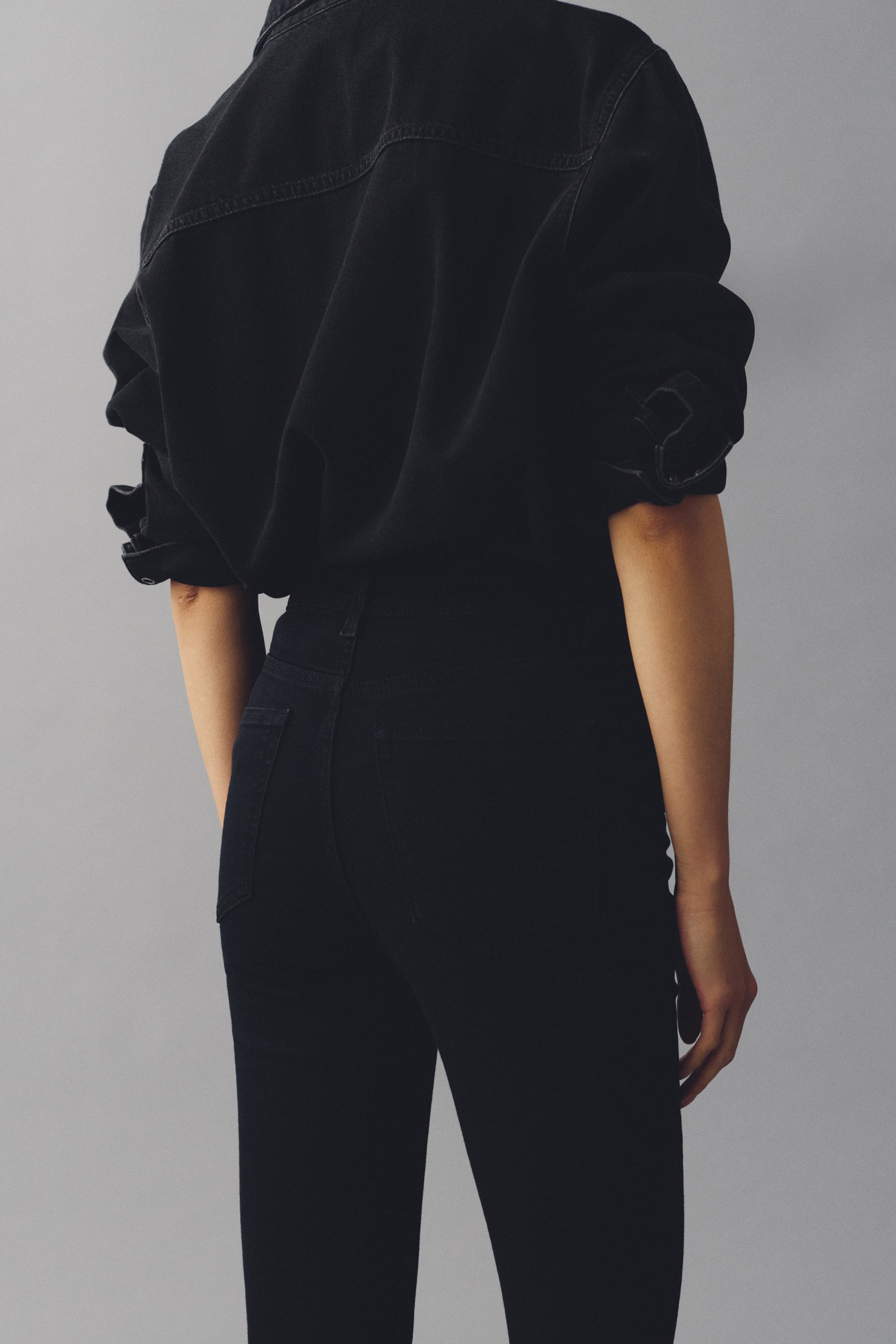 View larger image: Skinny High Jeans - Denim black - Ladies | H&M IN 3