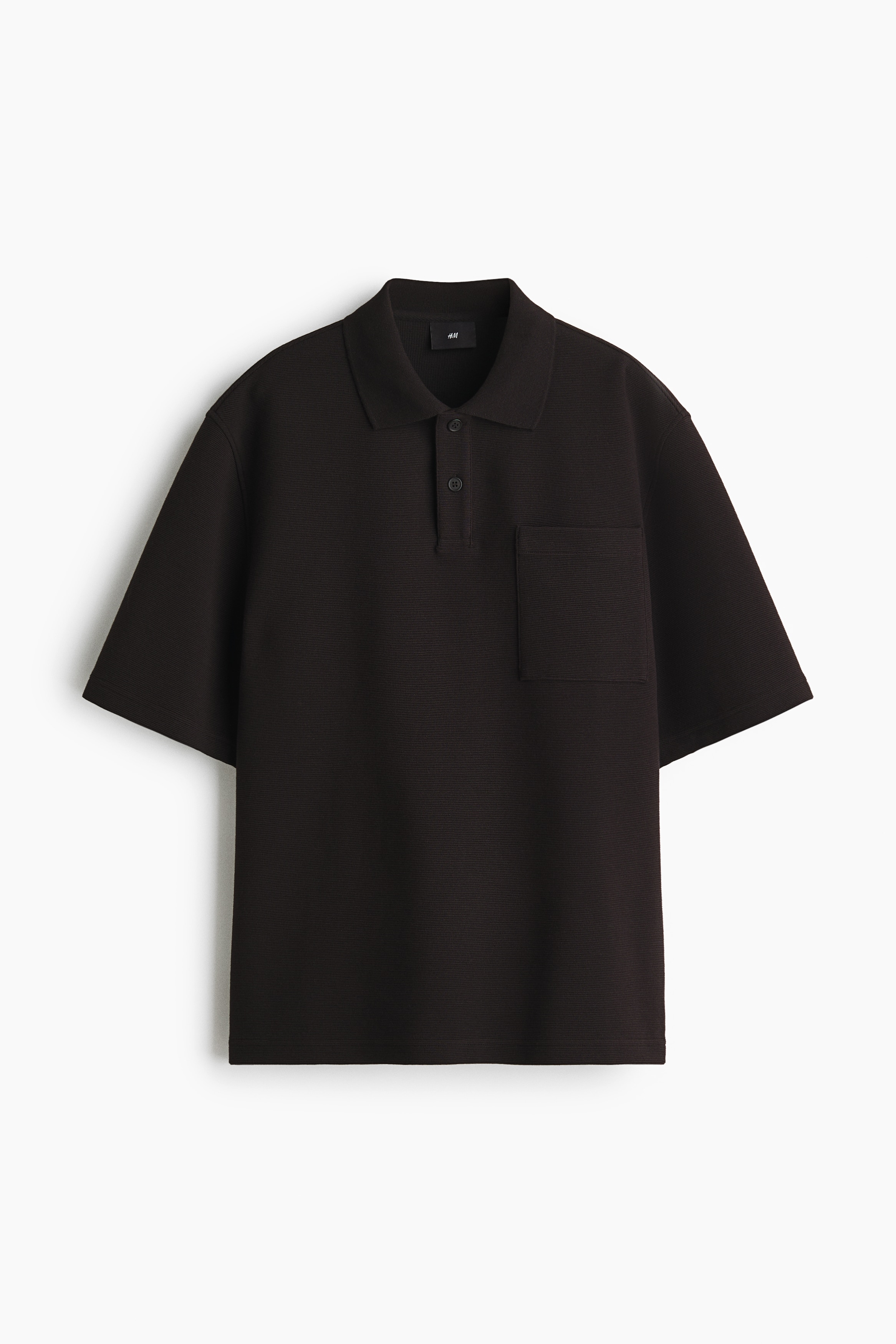Loose-Fit Polo Shirt - Black/Cream/Light khaki green