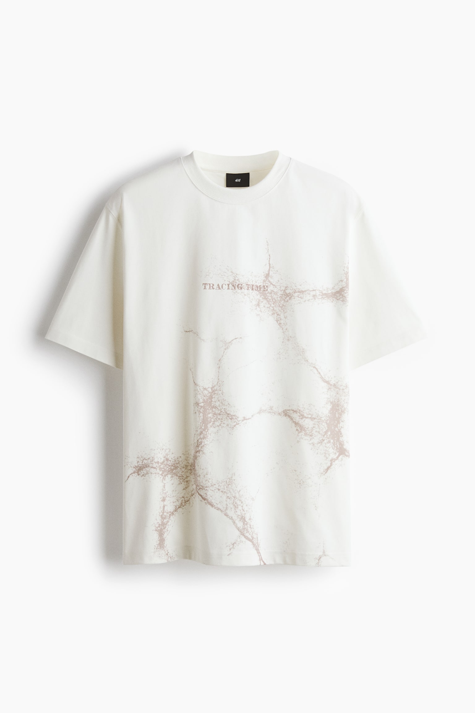 Loose Fit Printed T-shirt - Màu trắng/Tracing Time/Màu đen/Frozen in Time/Xanh lá khói/Stone Whispers
