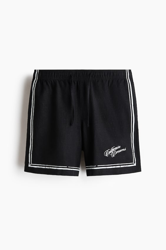 Мужские шорты H&M Loose-Fit Printed Shorts