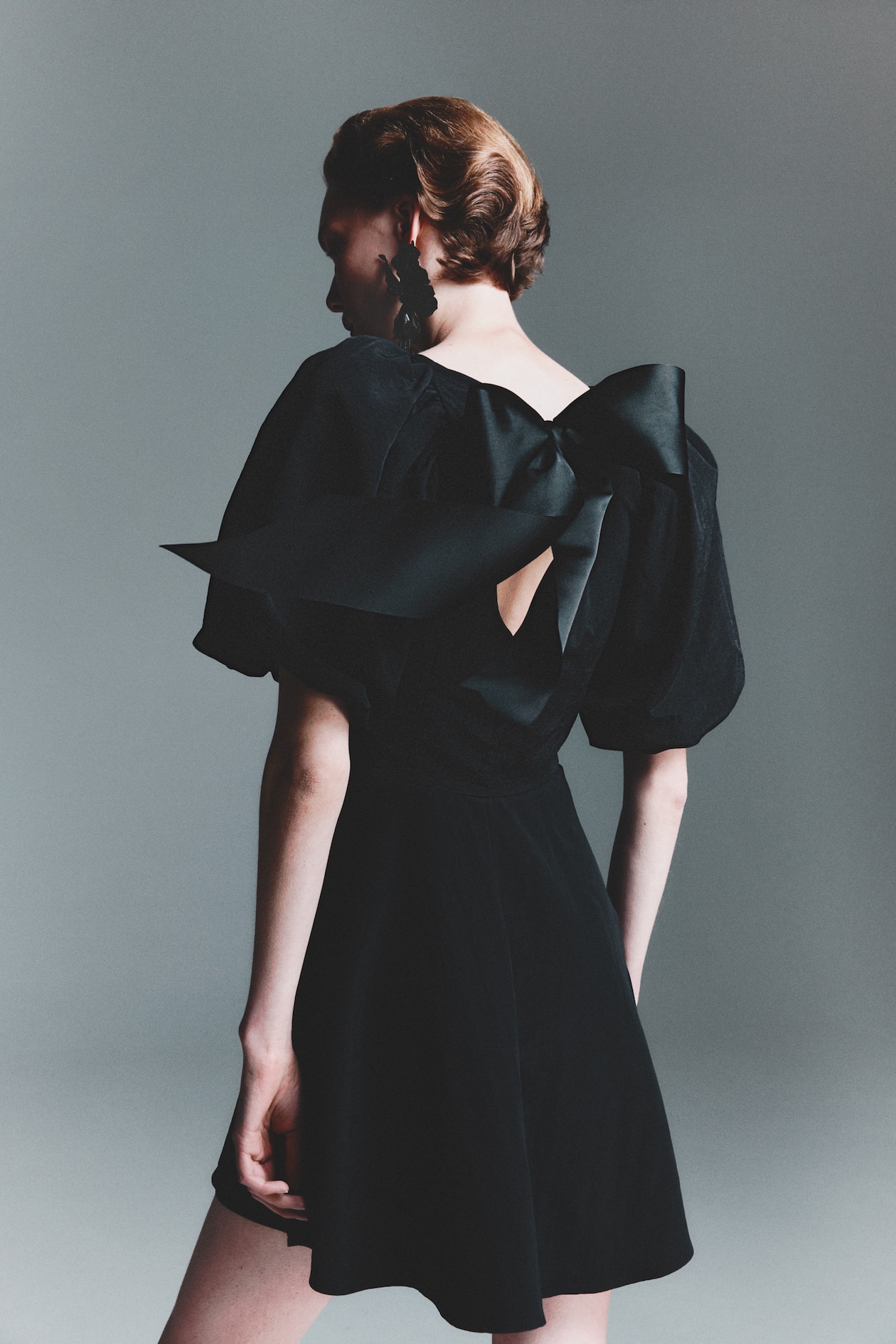 Balloon-Sleeved Dress