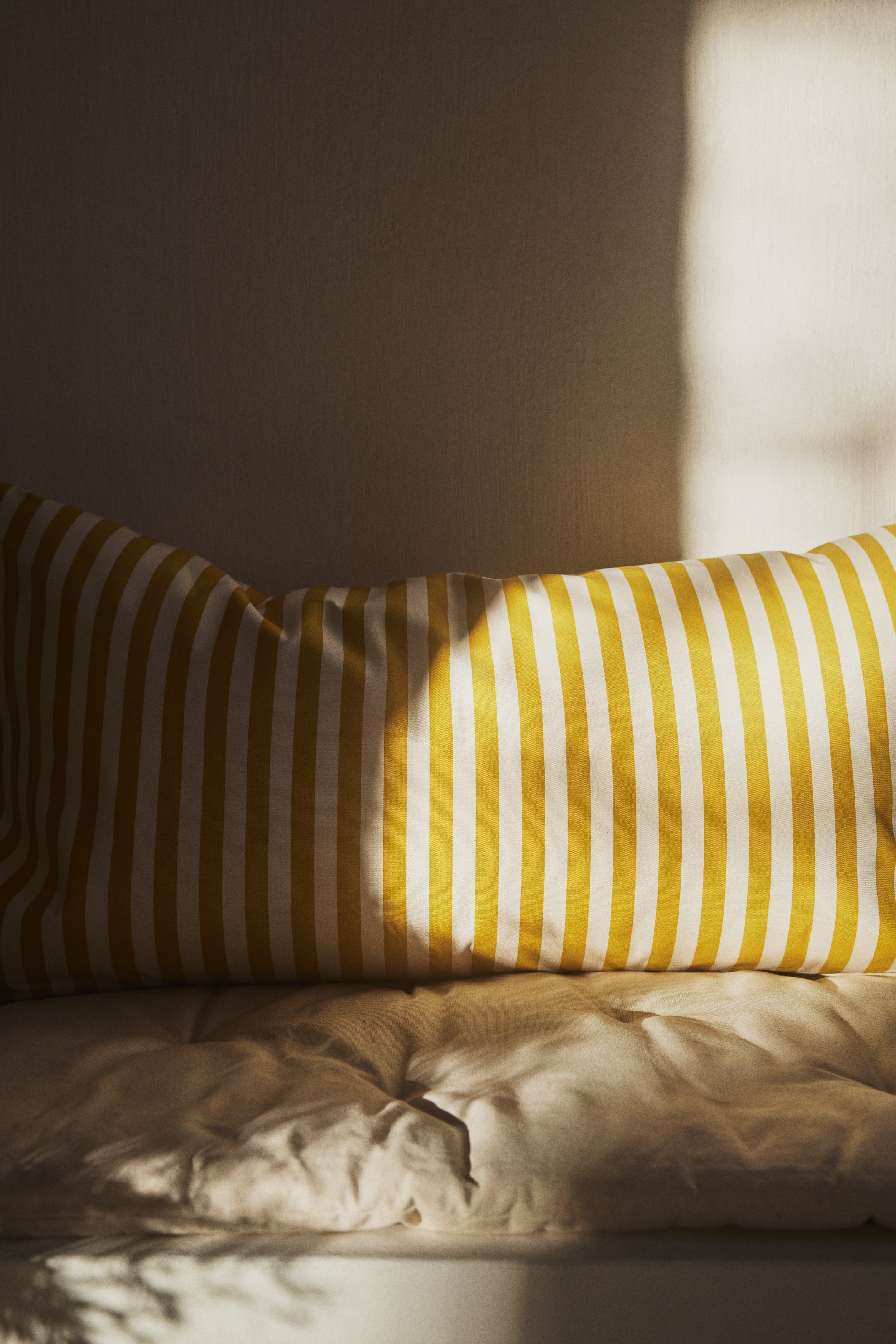 Outdoor cushion cover - Yellow/Striped/Dark grey/Striped/Beige/Striped
