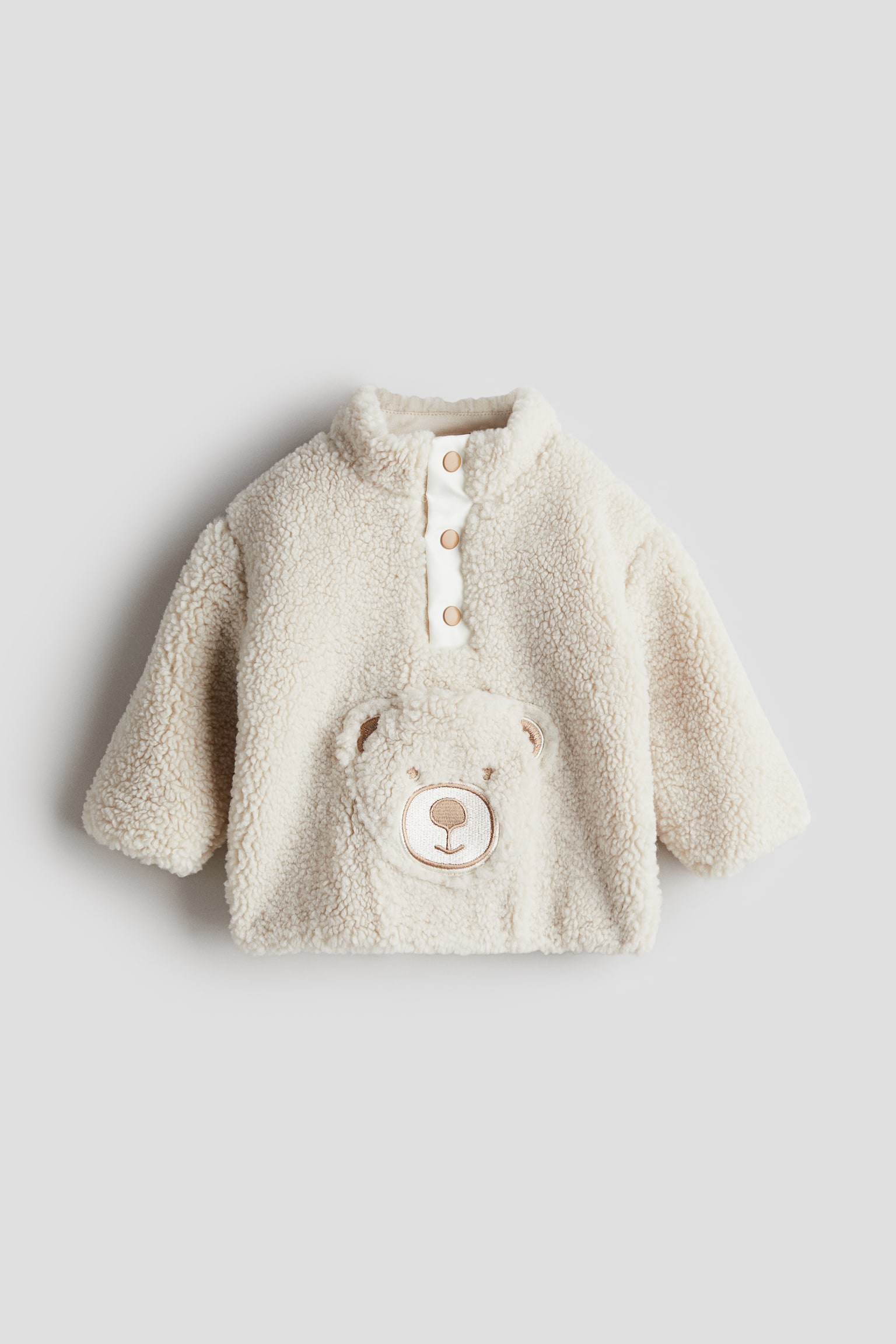 Teddy anorak - Light beige/Teddy bear - 1