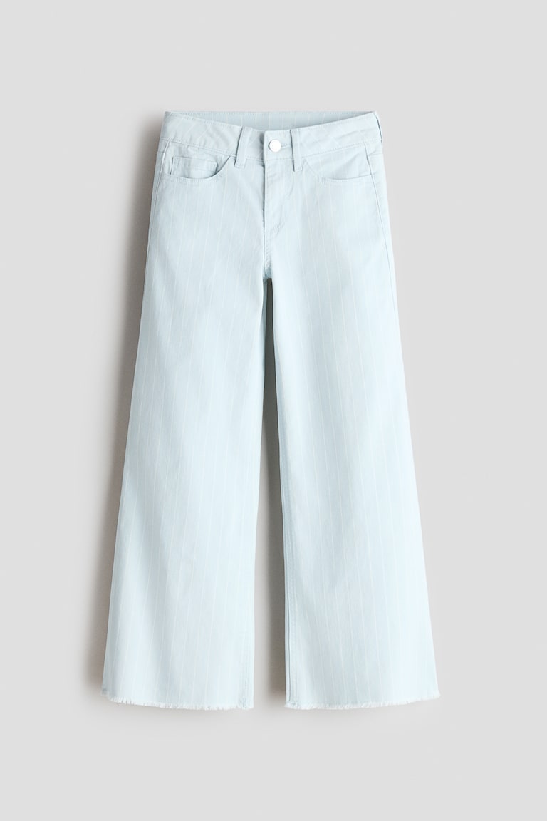 Pantalone od kepera sa širokim nogavicama