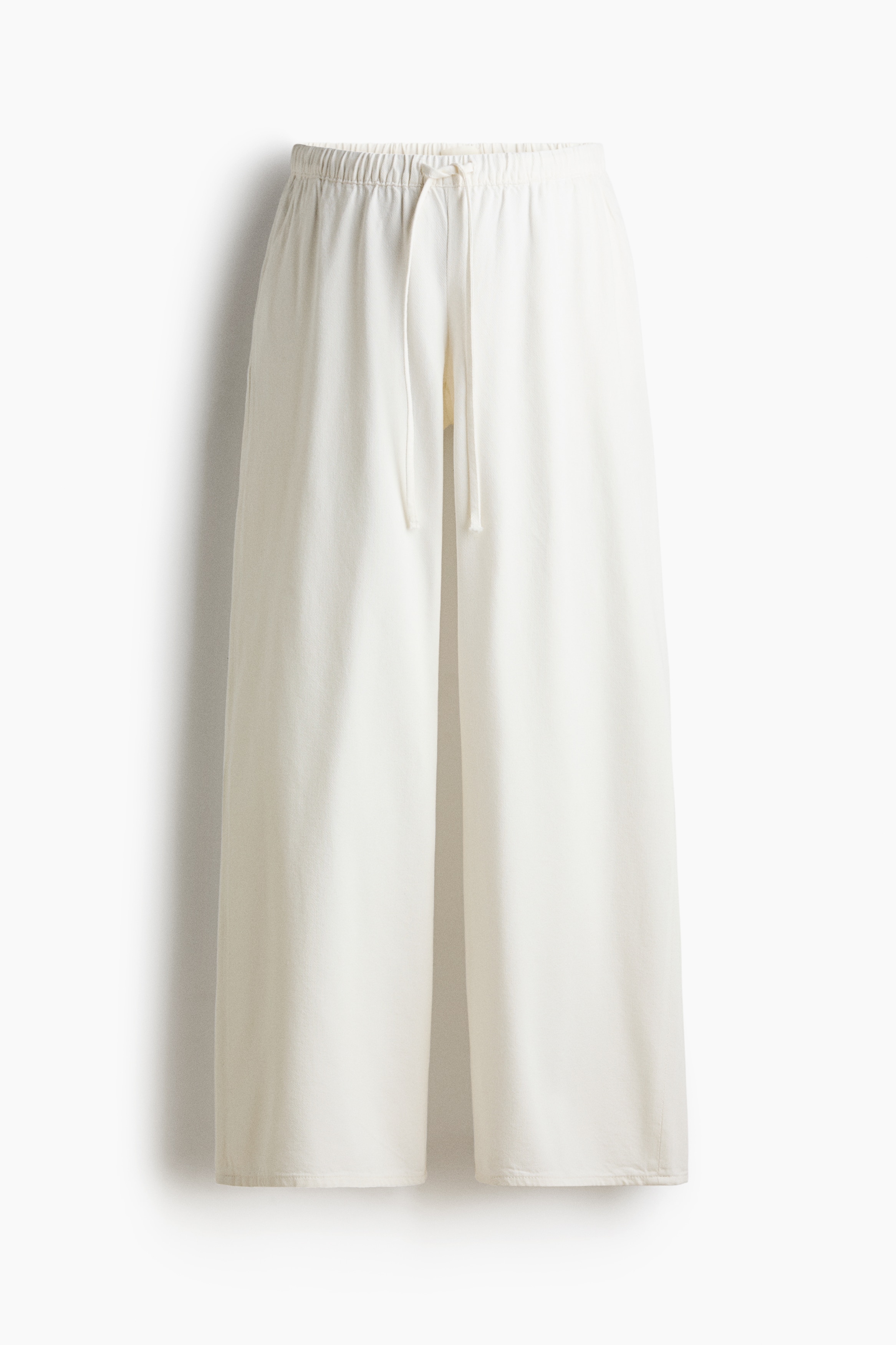 MAMA Denim Drawstring Pants - White/Denim blue/Navy blue/Light denim blue