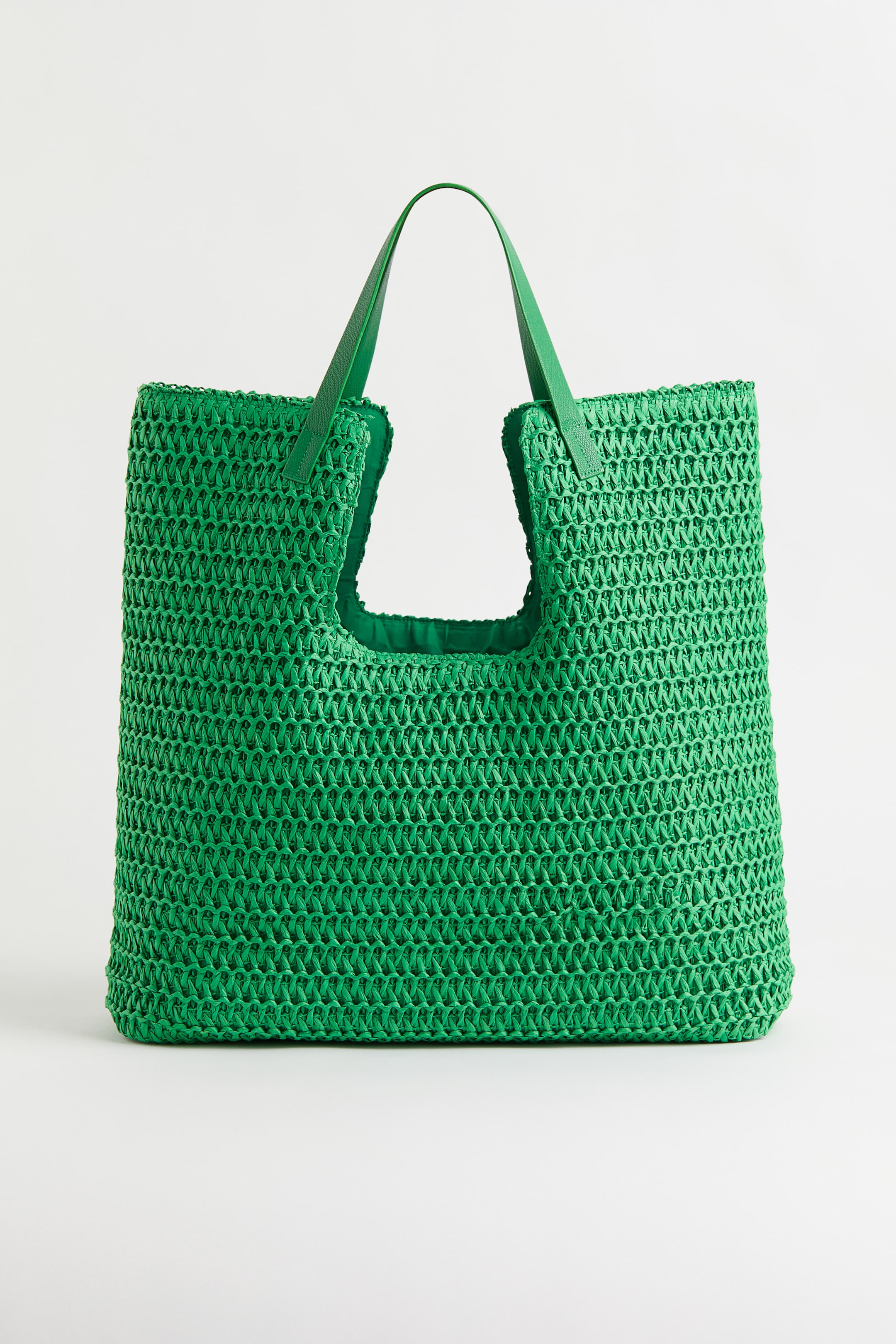 View larger image: Large straw shopper - Green - Ladies | H&M IN 1