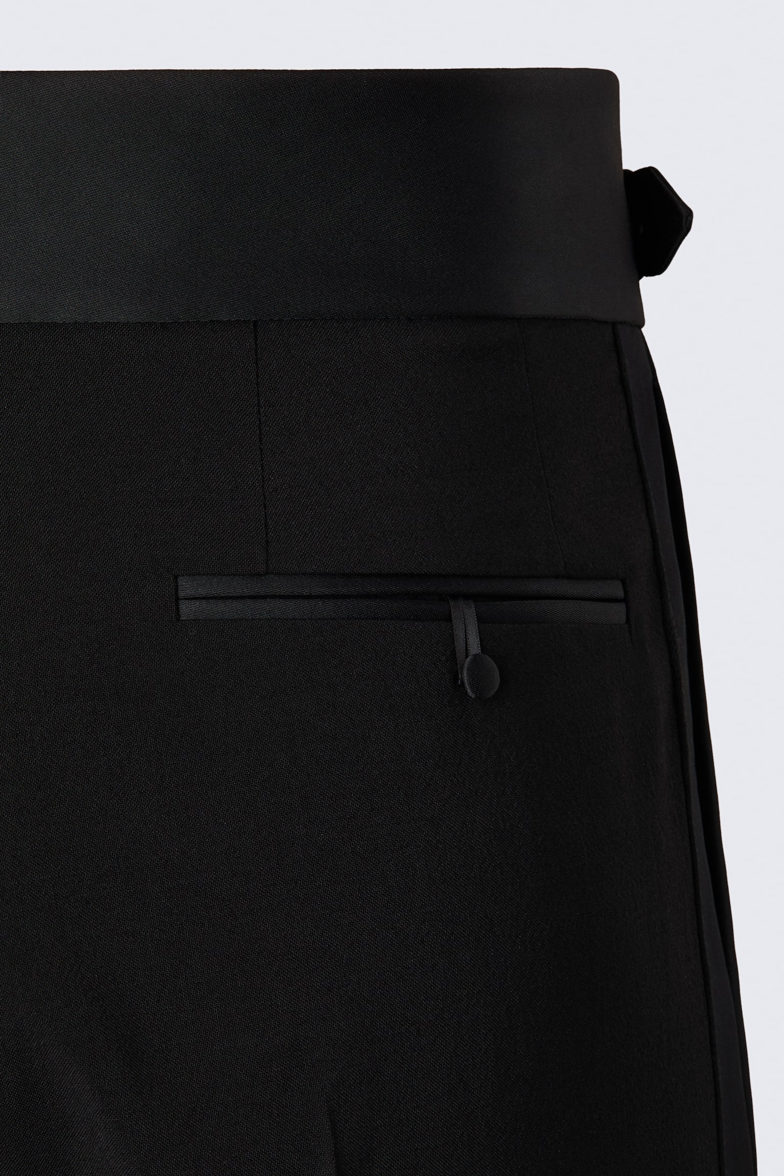 Мужские брюки H&M Wool Tuxedo, цвет: Чёрный — фото 4
