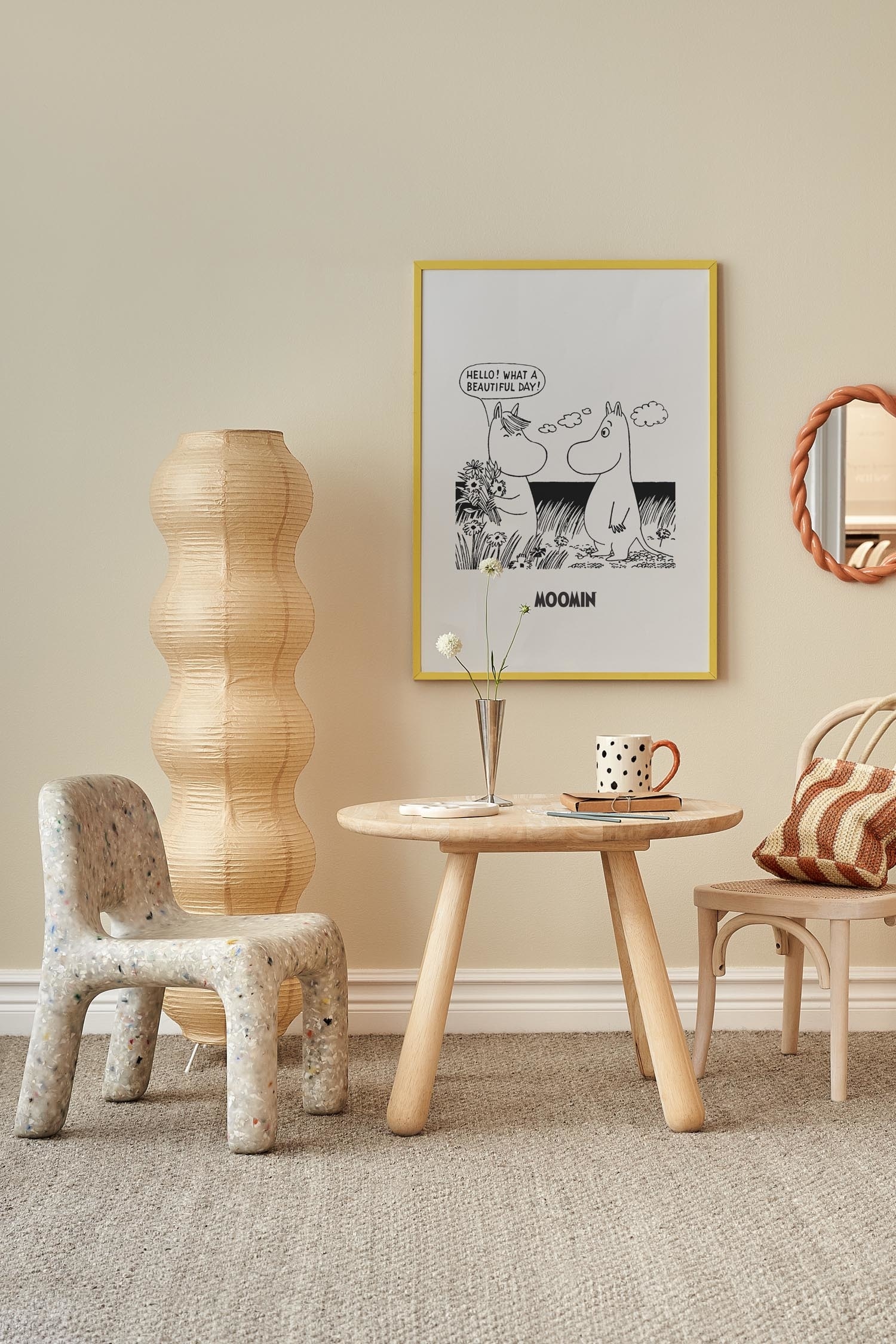 Moomin And Snorkmaiden Poster - Grau