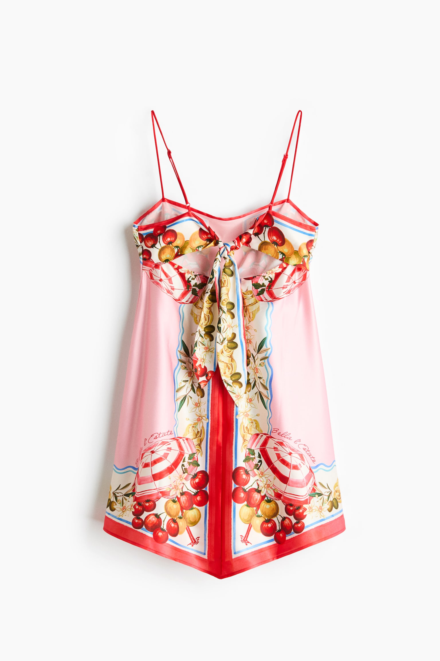 A-line strappy dress - Pink/Patterned - 5
