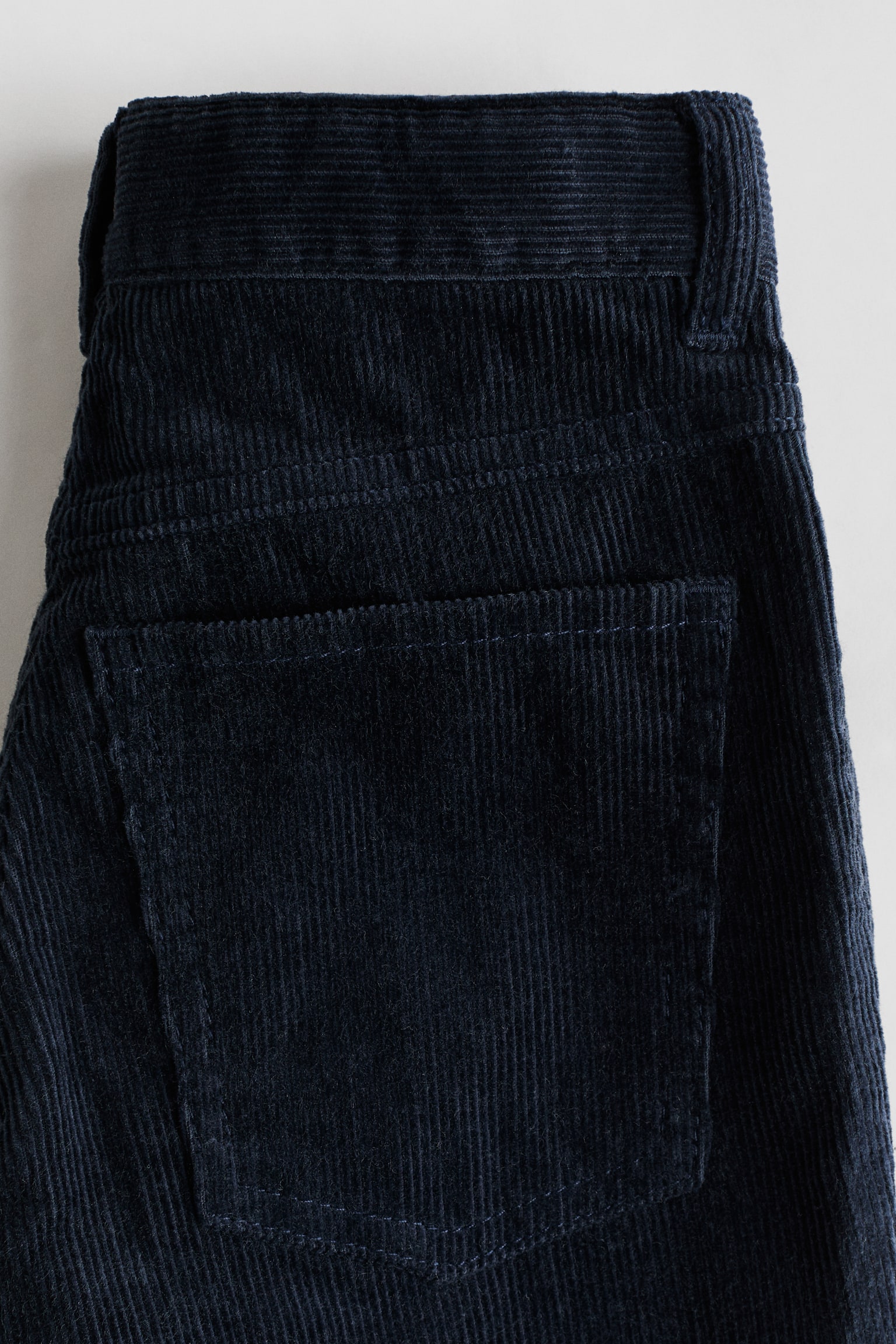Детские брюки H&M 2-Pack Cotton Corduroy, цвет: Тёмно-синий / Серо-коричневый — фото 3