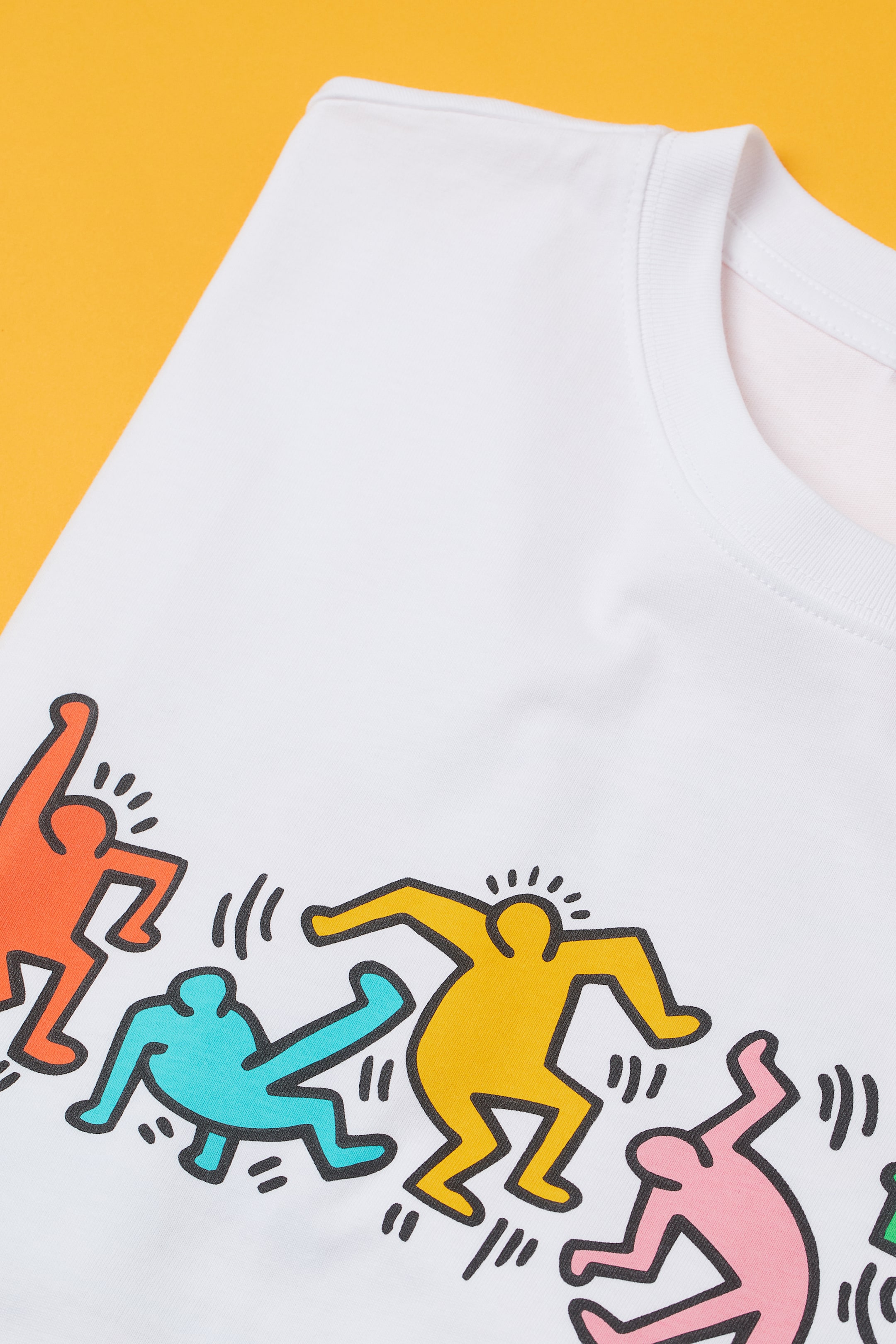 View larger image: Loose Fit T-shirt - White/Keith Haring - Men | H&M HK 3