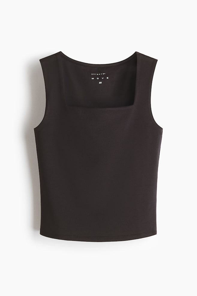 Sports vest top with DryMove™ - Black/White - 1