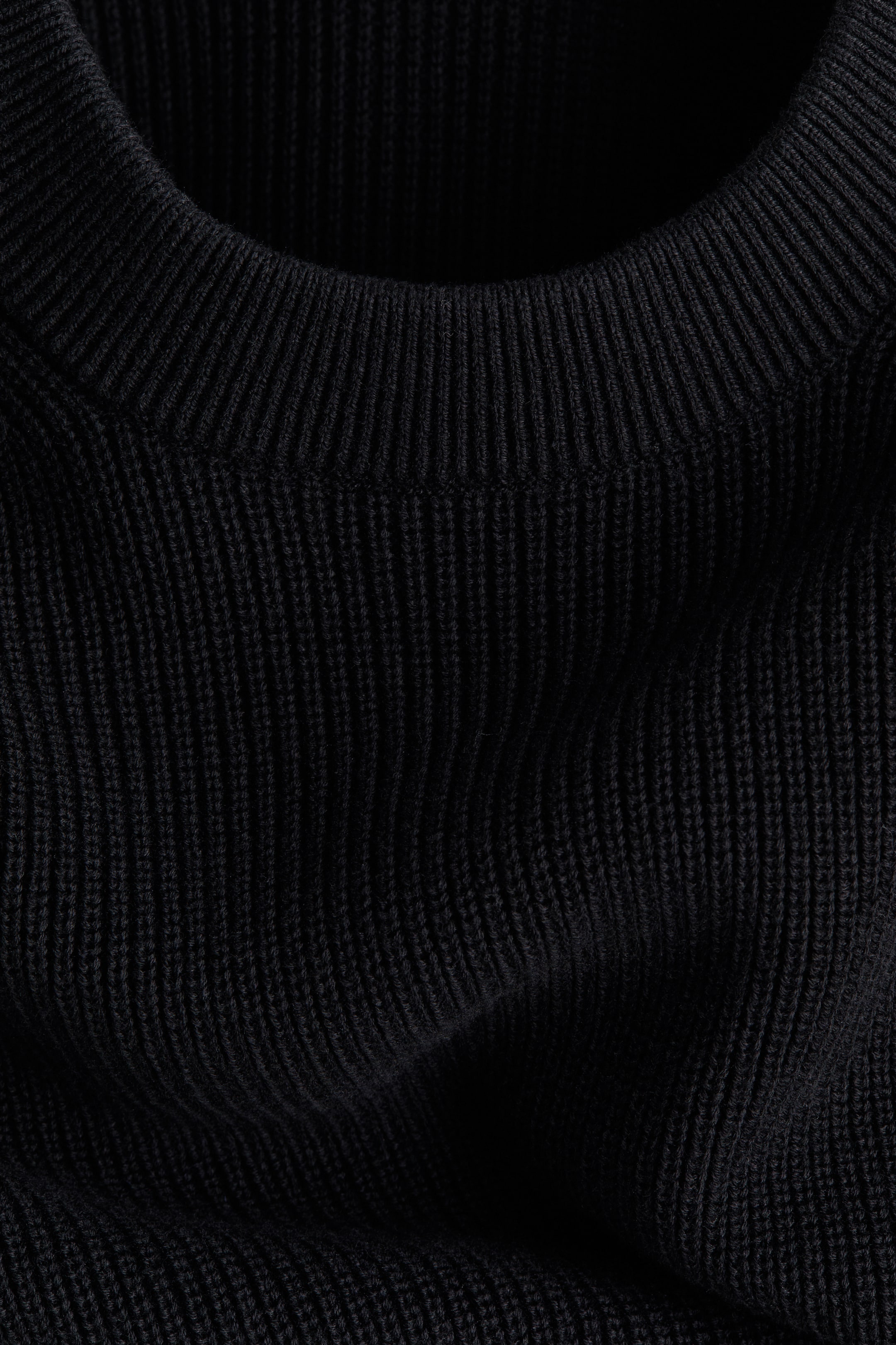 Regular-Fit Rib-Knit Cotton Sweater