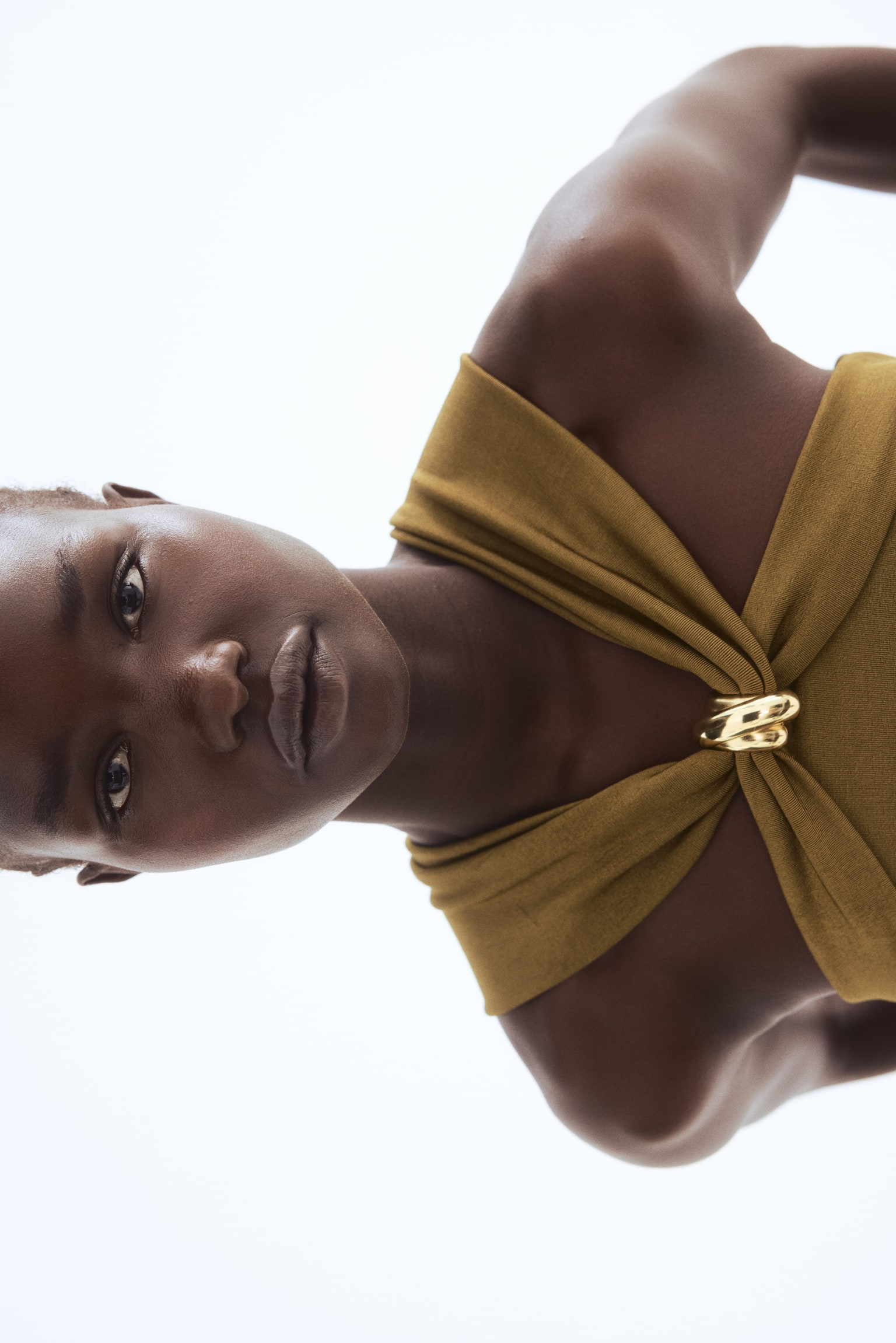 Metal Detaylı Üst - Zeytin yeşili/Paslı kahverengi - 5