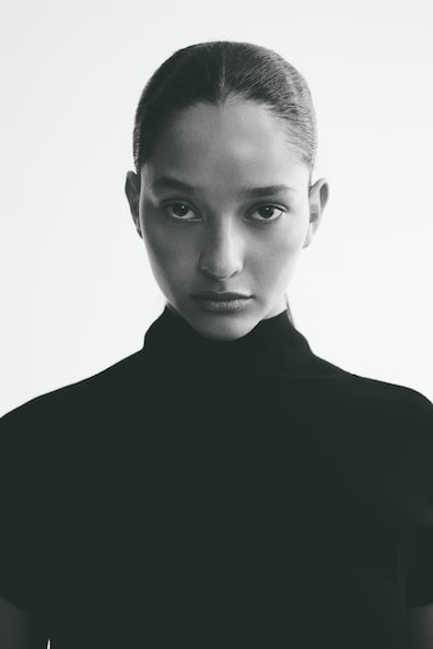 ファインニット ハイネックトップス