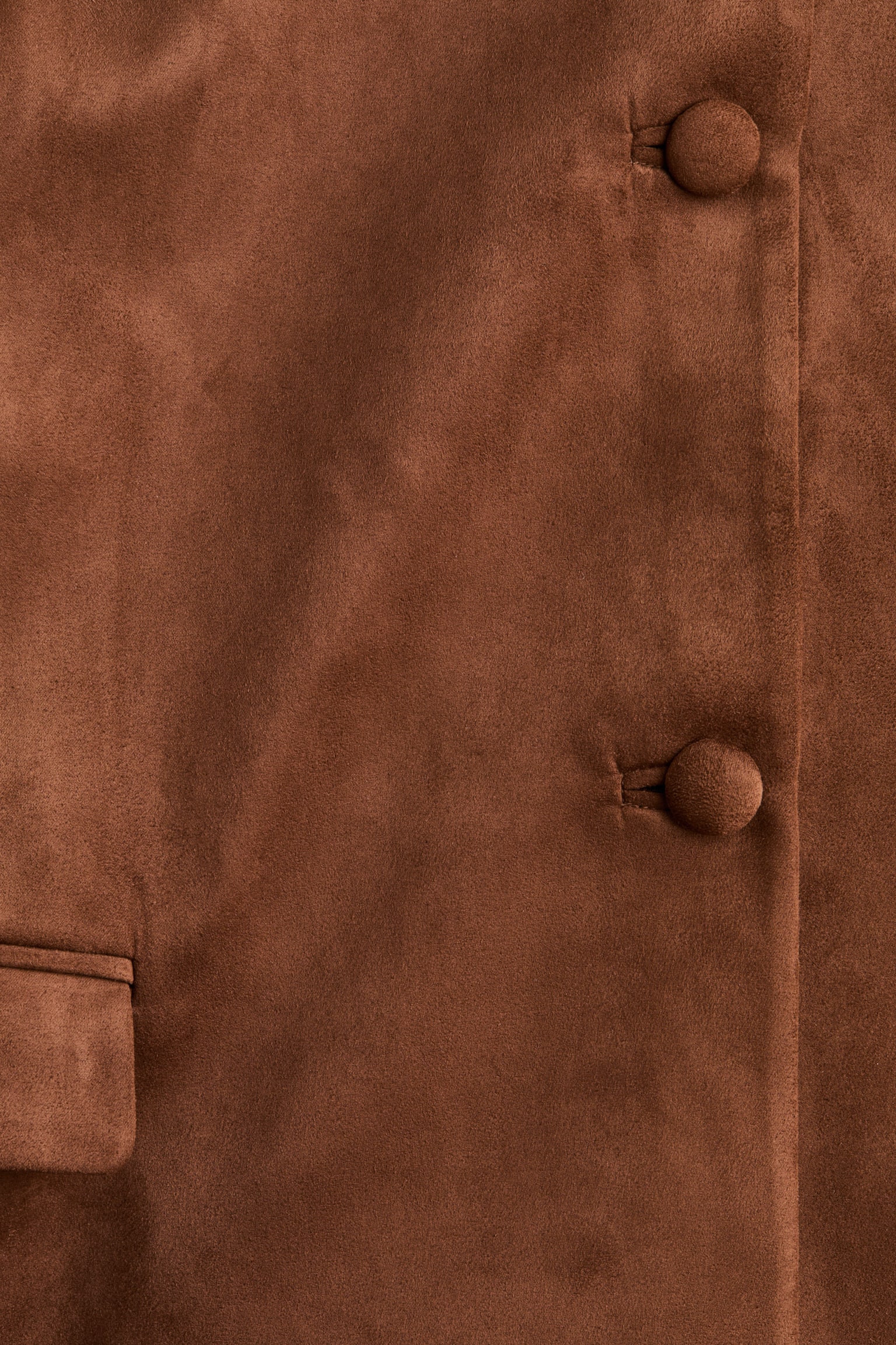 Kurtka bez kołnierza - Brązowy - 6