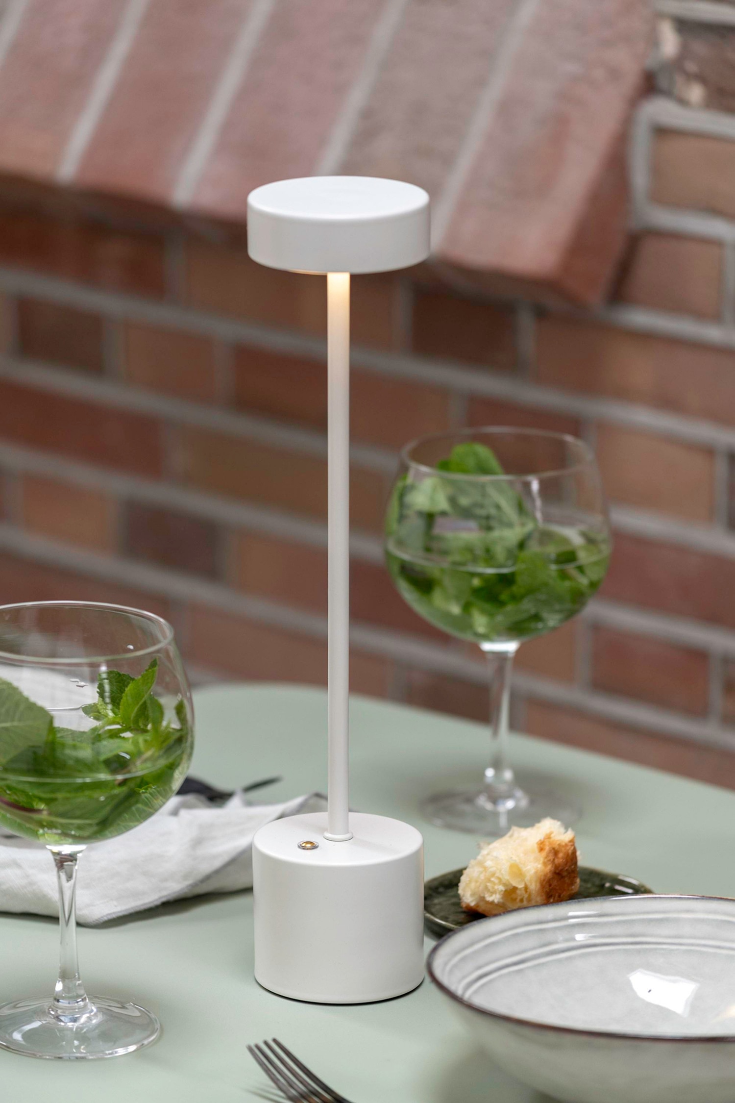 Ganar Led Tafellamp - Wit/Geborsteld Goud/Nikkel/Legergroen/Donkergrijs