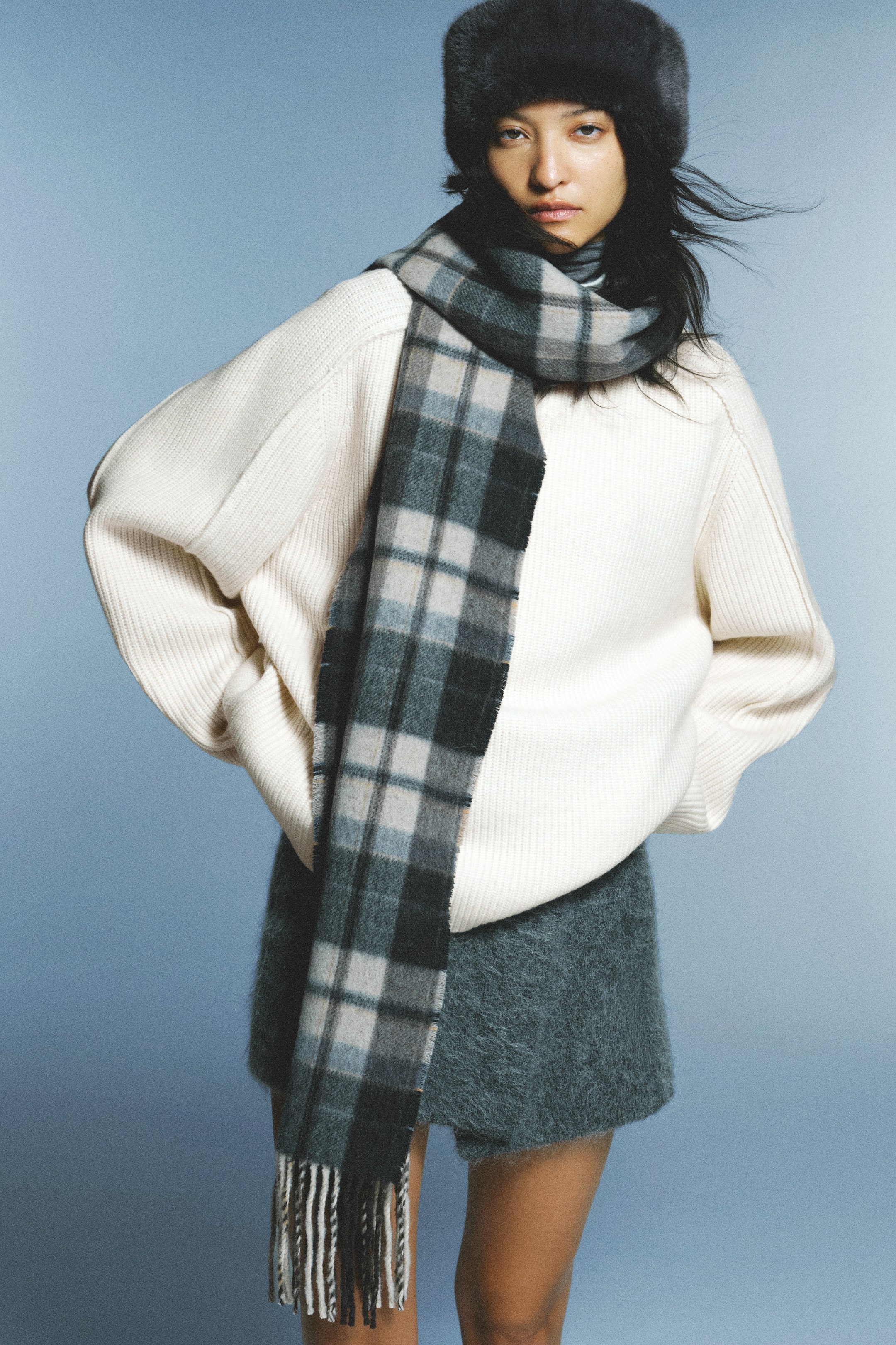 View larger image: Rib-knit turtleneck jumper - Light beige - Ladies | H&M 1