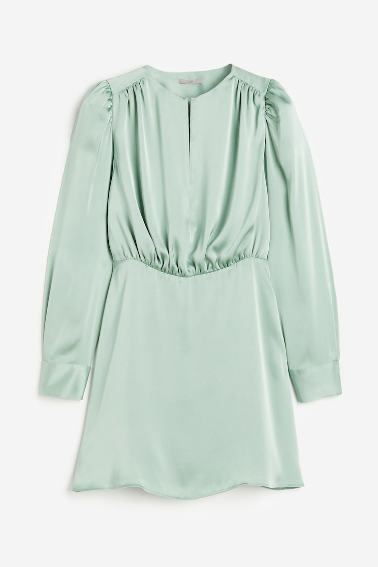 Abito arricciato in satin