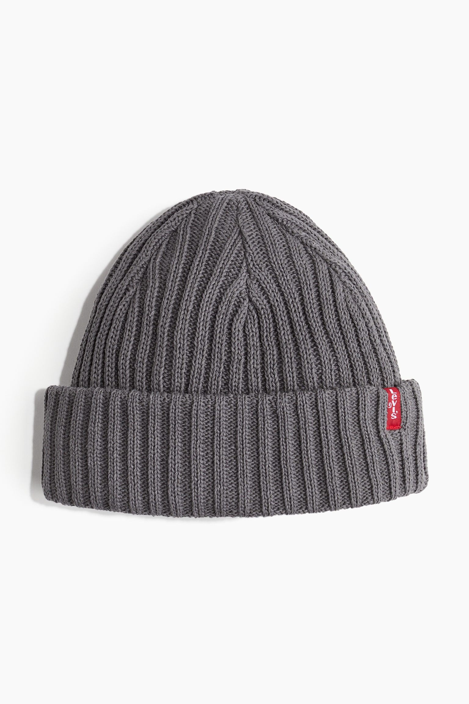 Ribbed Beanie - Dark Grey/Regular Black - 1