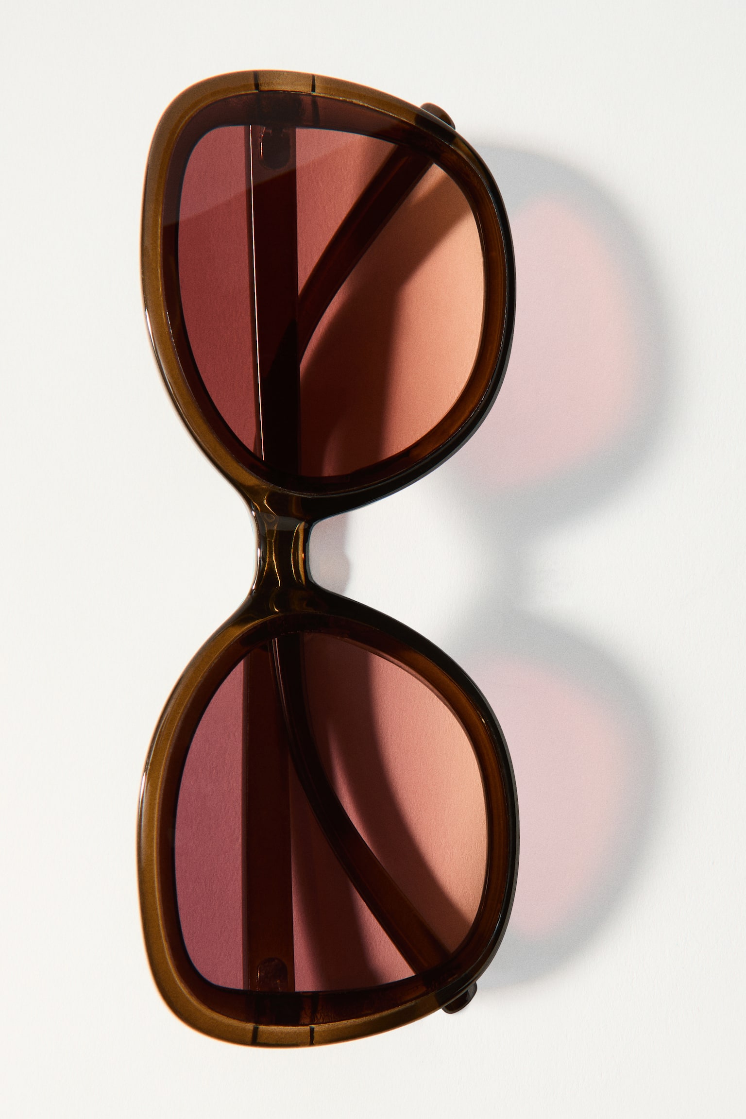 Square sunglasses - Brown/Black - 1
