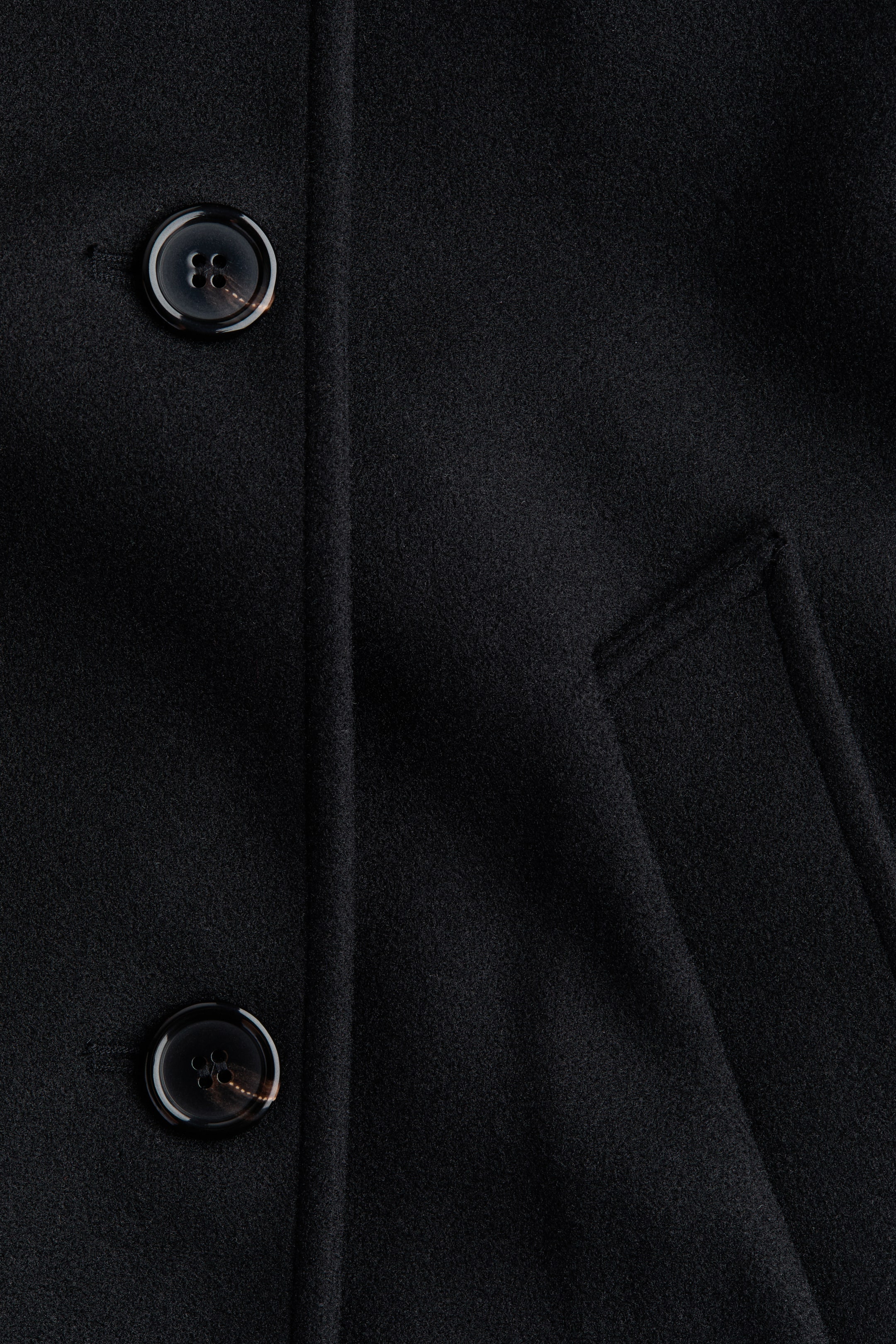 Double-Breasted Funnel-Collar Jacket