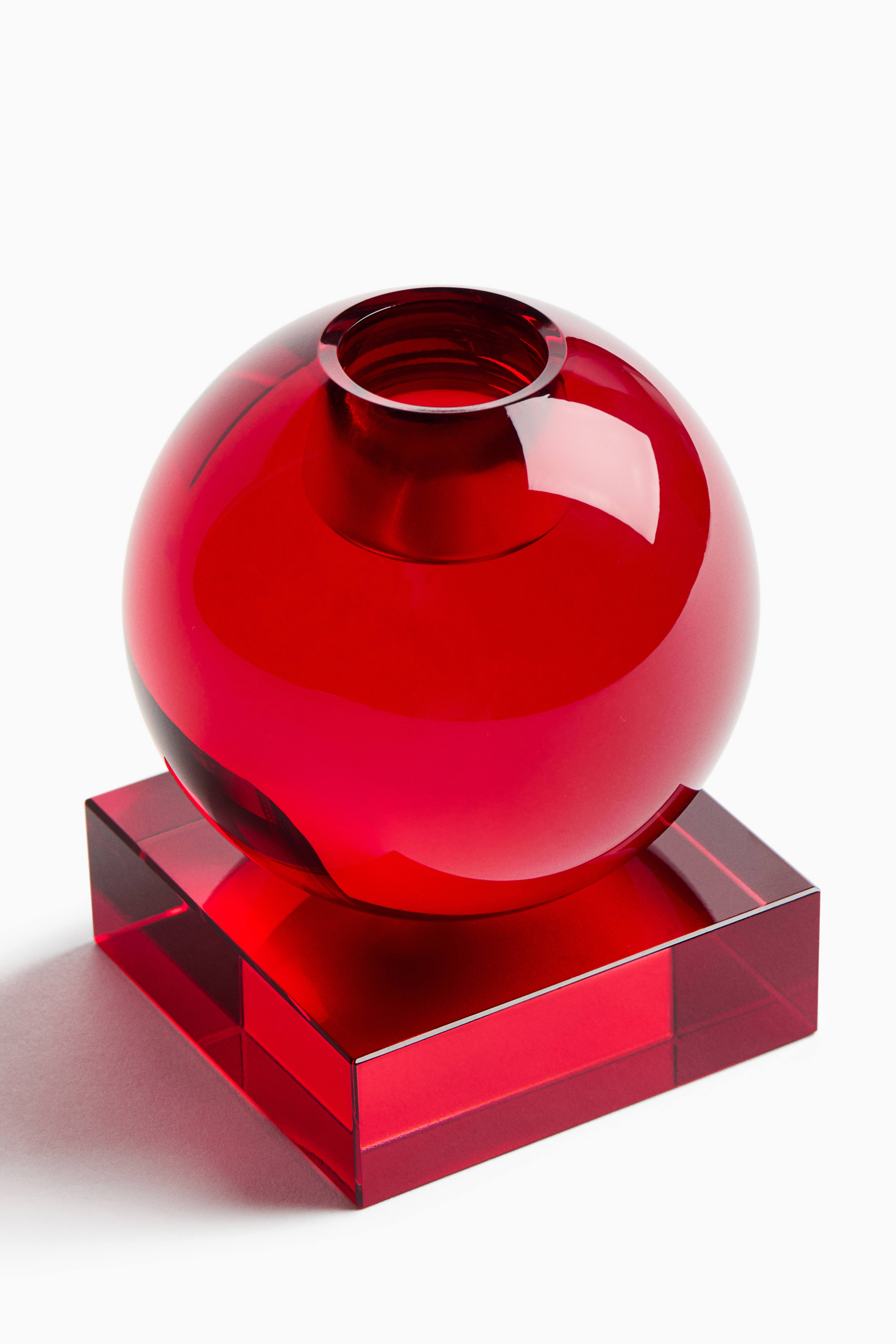 Small Glass Candlestick