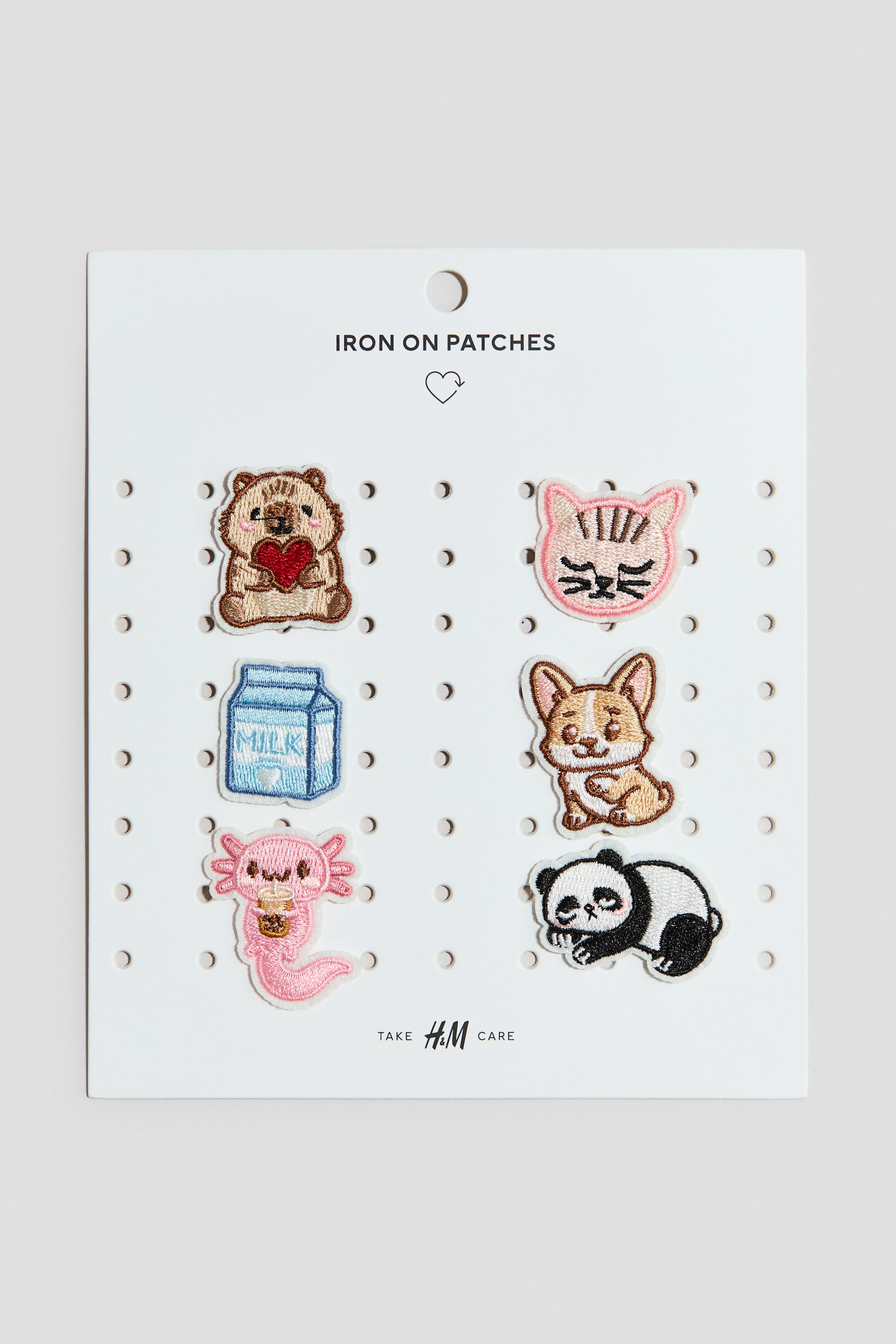 View larger image: 6-pack repair patches - Light pink/Animals - Kids | H&M 1
