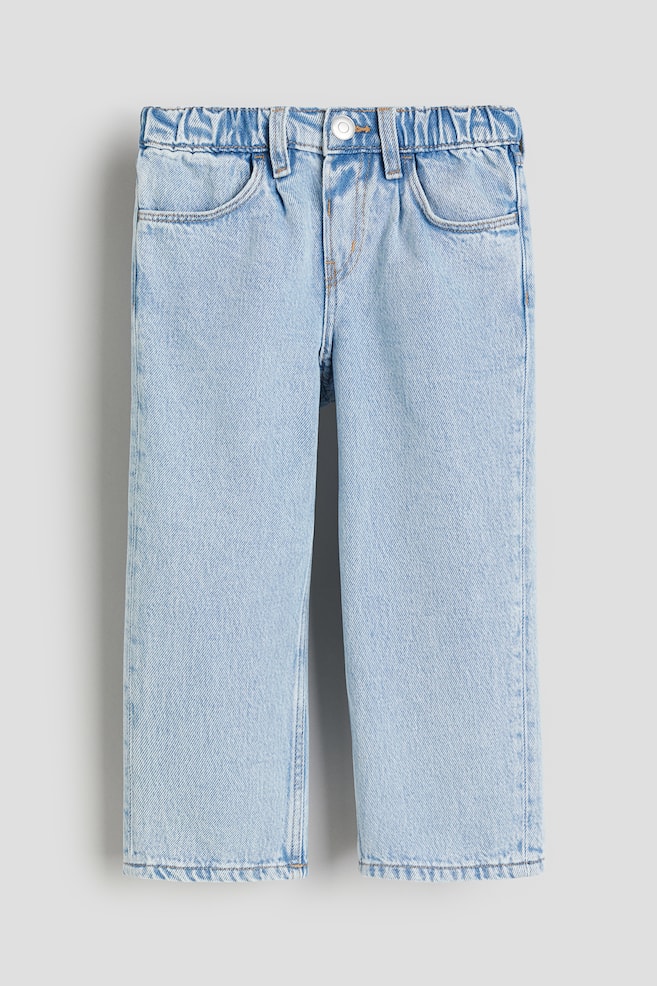 Loose Fit Jeans - Bleu denim clair/Beige/Bleu denim - 1