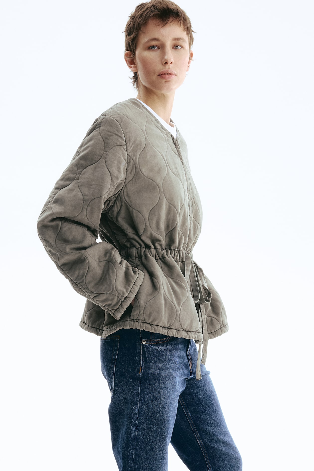 Quilted Twill Jacket - image 3