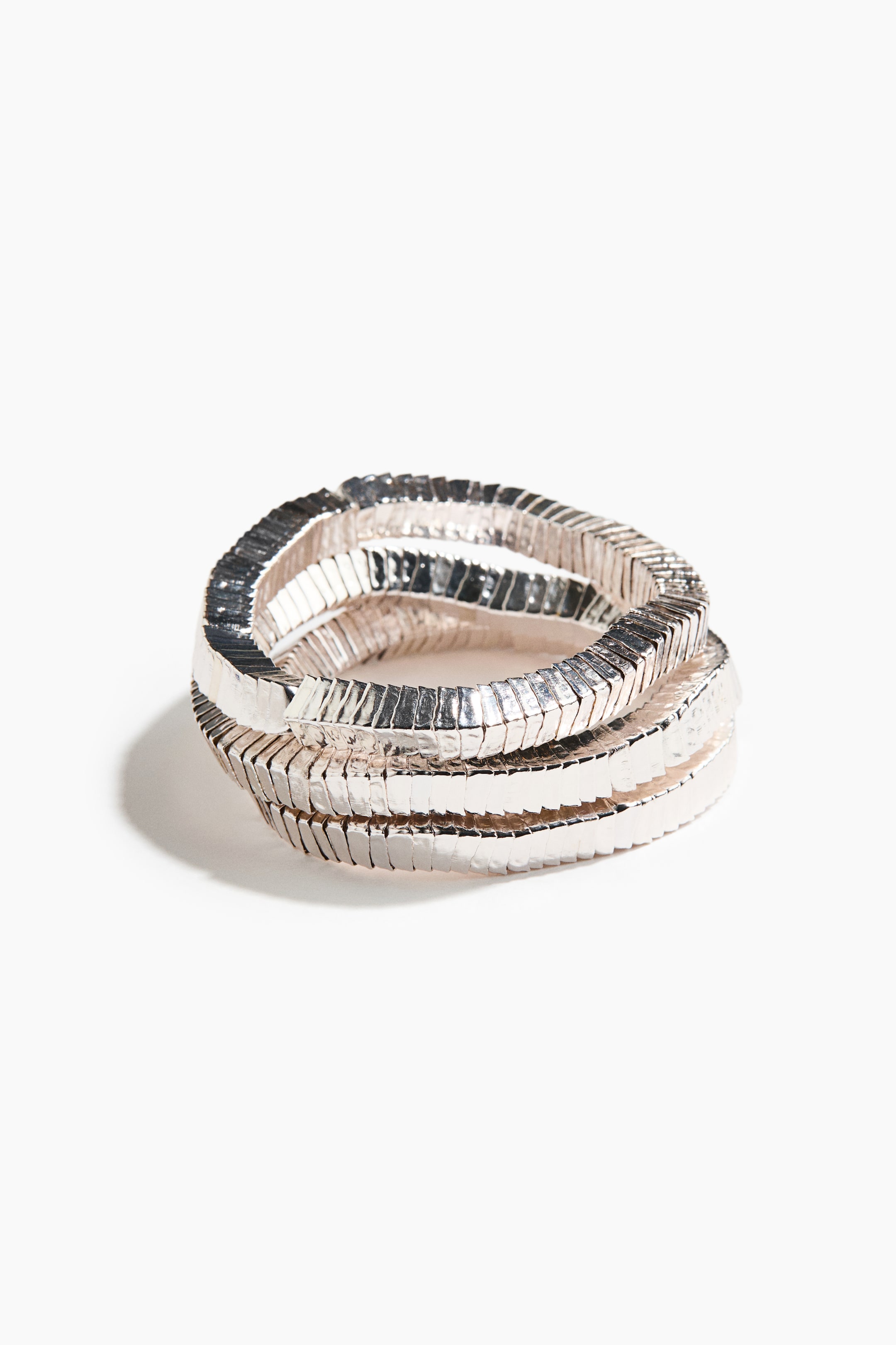 View larger image: 3-pack bangle bracelets - Silver-coloured - Ladies | H&M 1