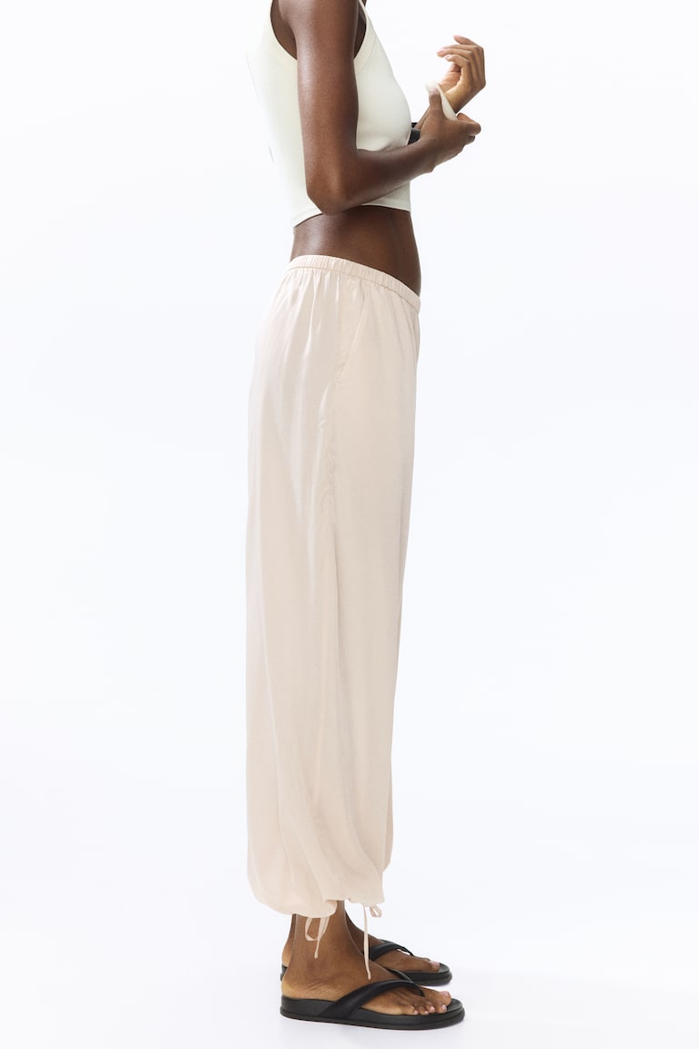 Drawstring-detail balloon trousers