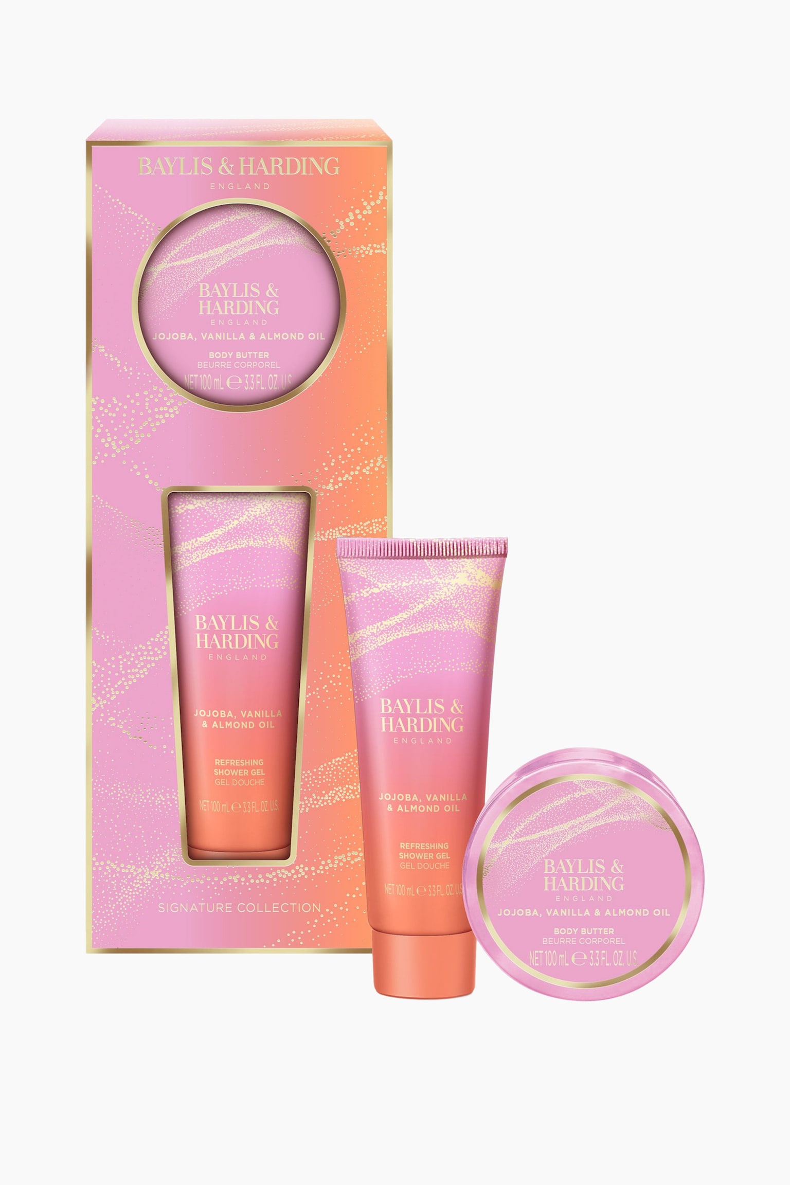 Jojoba, Vanilla & Almond Oil Body Duo Gift Set - Jojoba, Vanilla & Almond Oil - 2