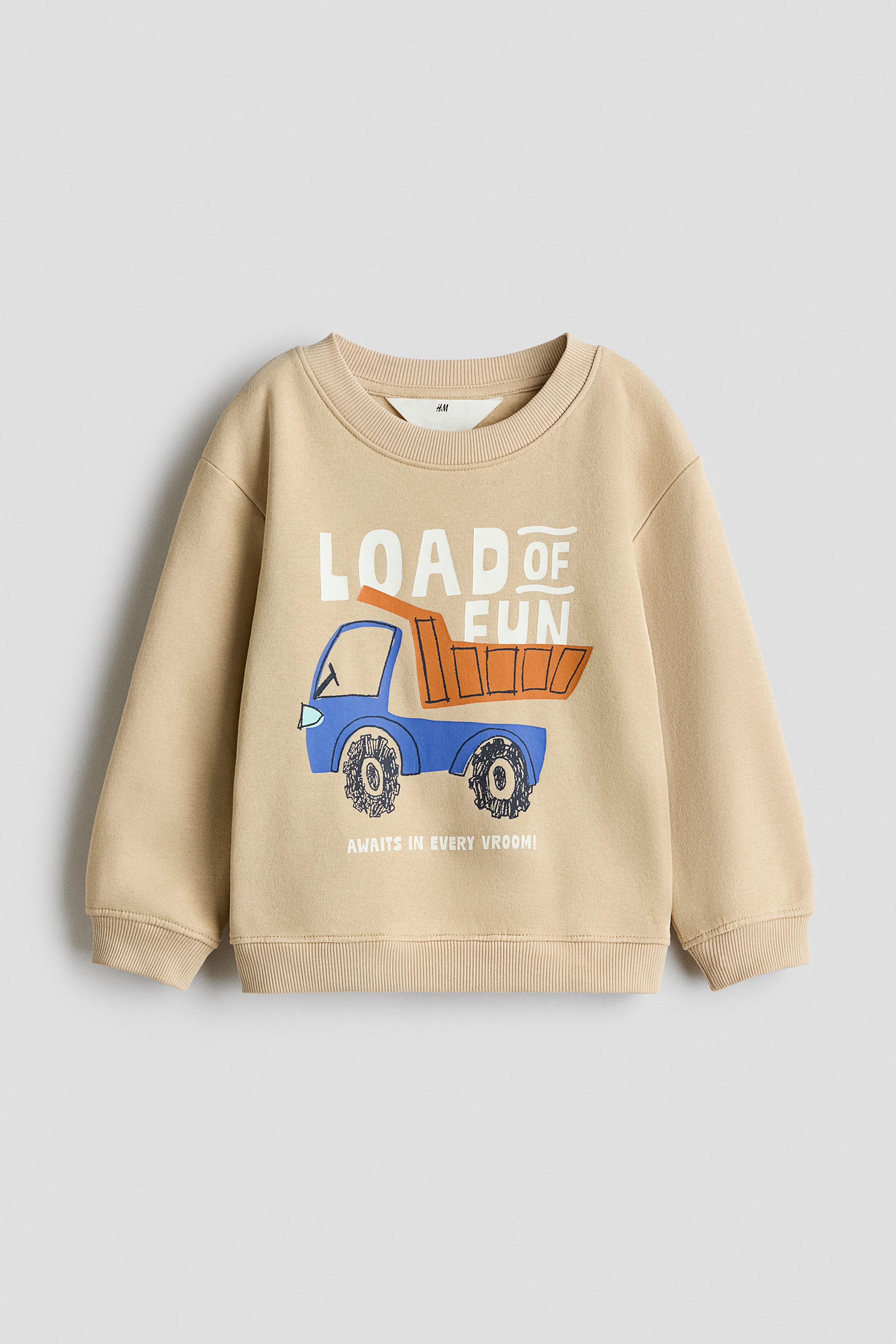 Visualizza immagine più grande: Felpa con stampa - Beige/camion a ribalta - BAMBINO | H&M IT 1