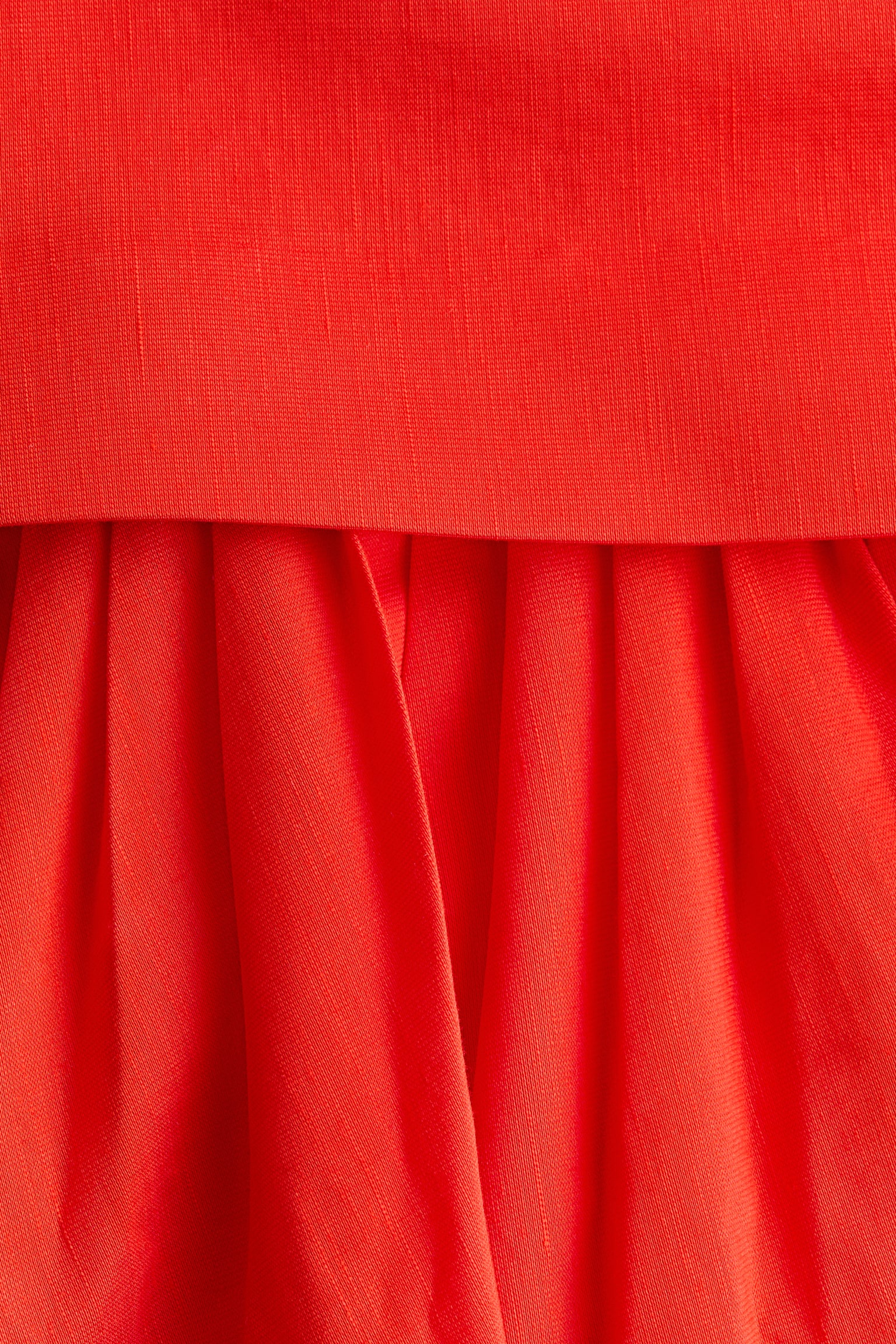 Midi balloon skirt - Bright red/Black - 6