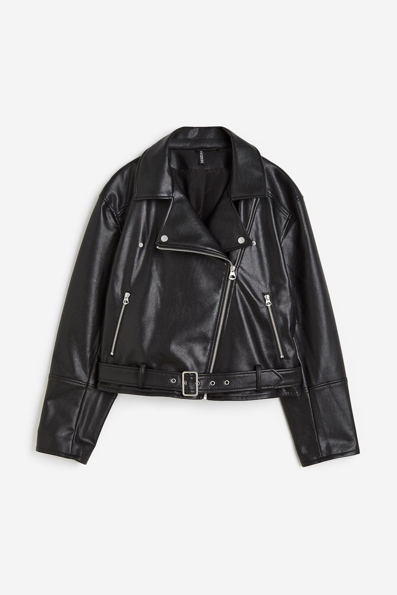 H&M+ Biker Jacket - Black - 1