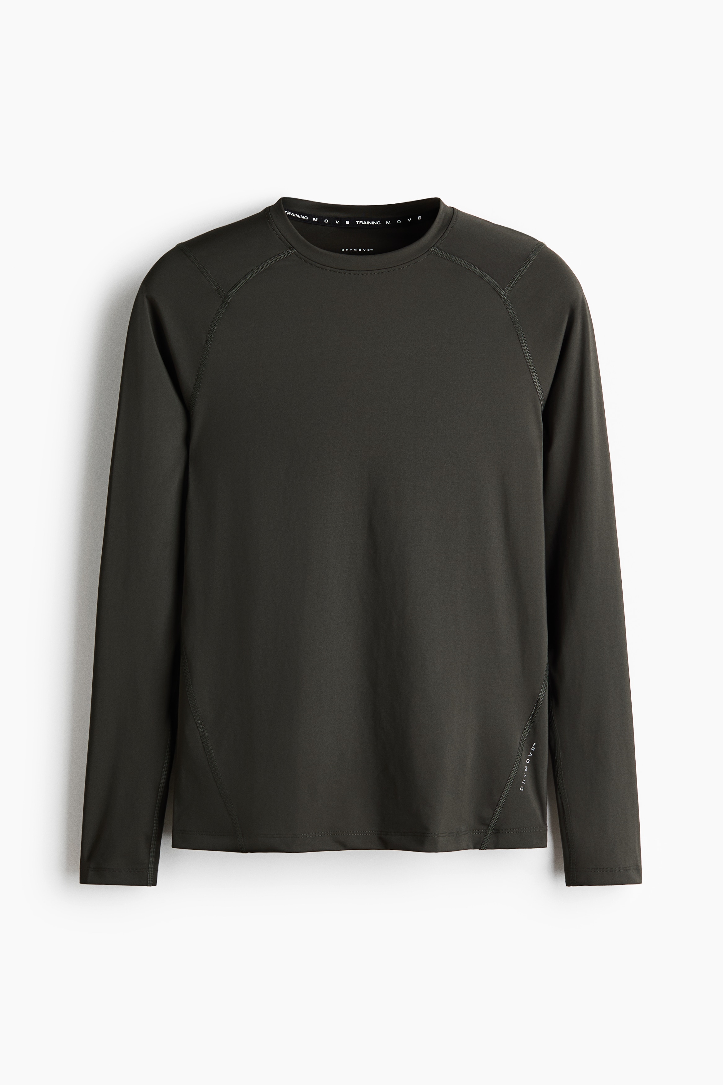 Sportovní top Compression Fit DryMove™ - Dark olive/Bílá/Černá
