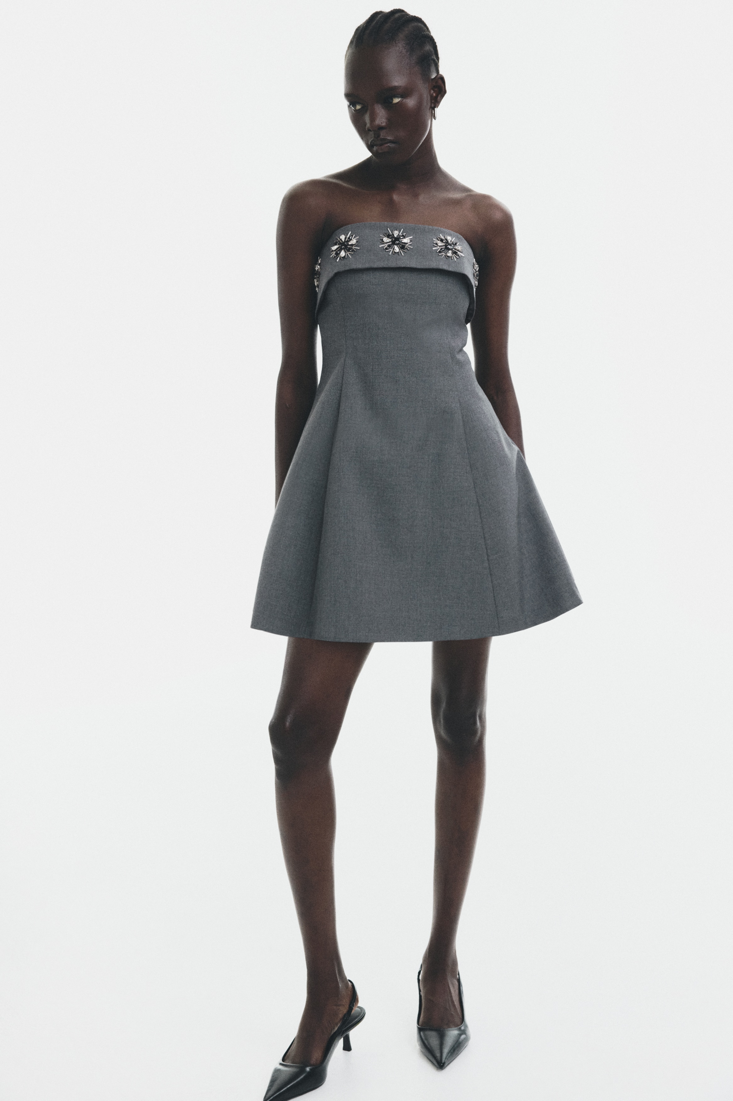 sachin and babi light blue dress What Color Shoes to Wear with Gray Pants? – GINGTTO main image 0