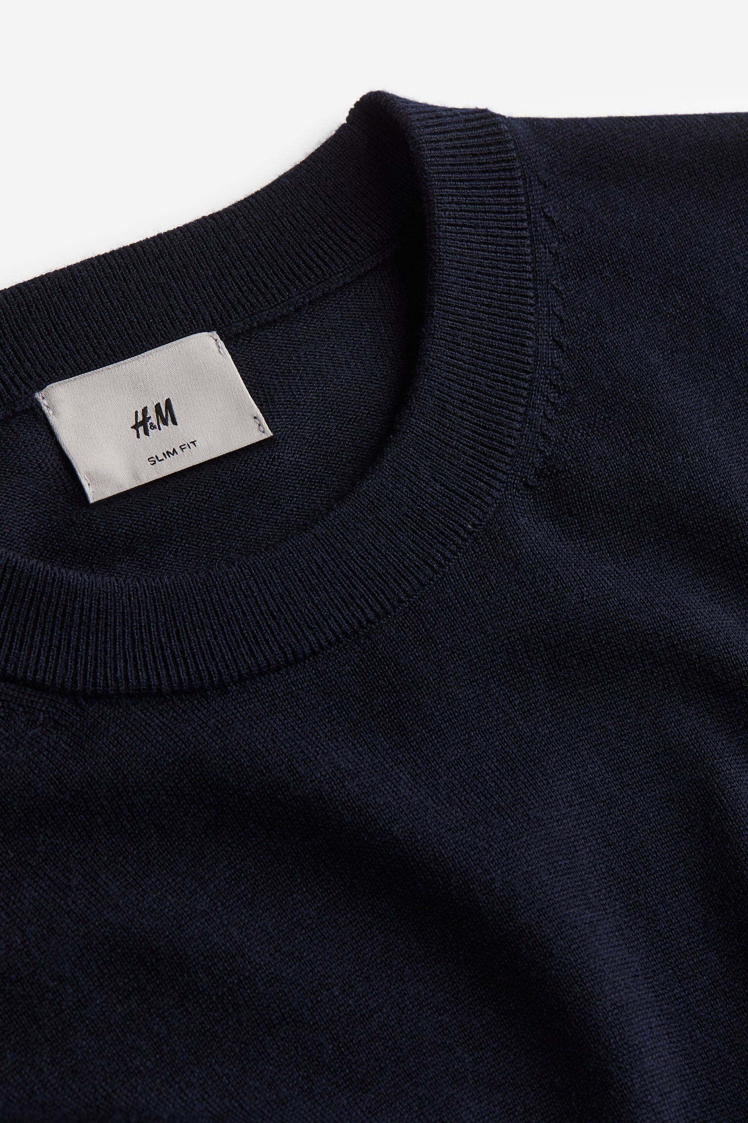 Slim Fit Merino Wool Sweater - Dark blue/Dark teal/Black/Brown/Dark grey/Dark red - 2