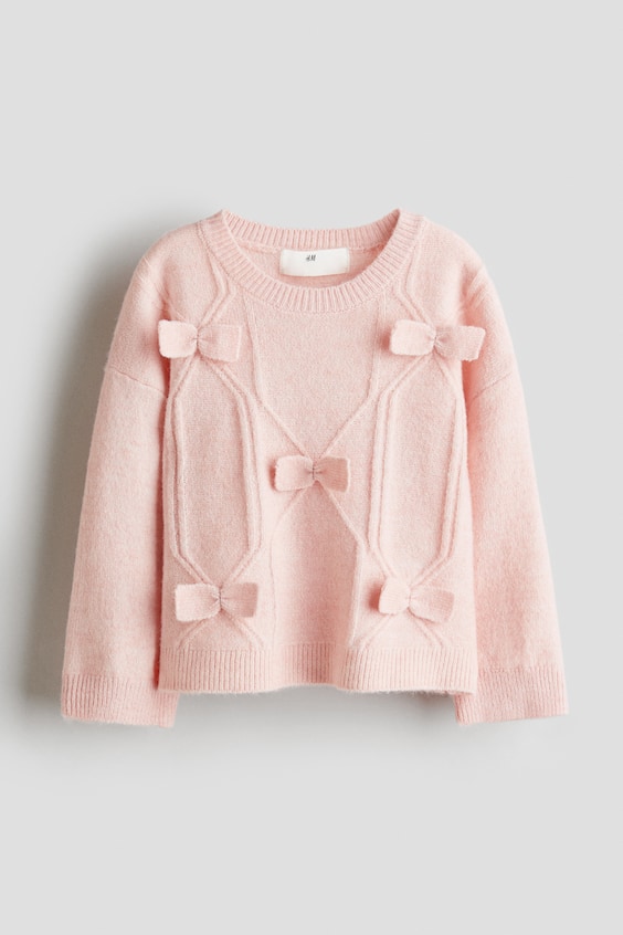 Детские свитеры H&M Bow-Detail Knit Sweater