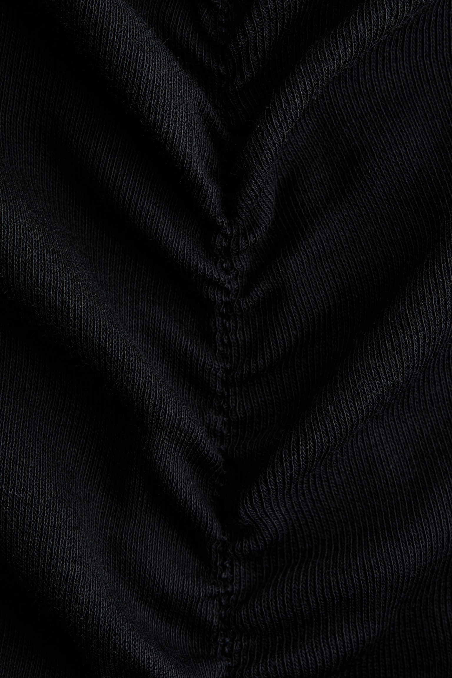 Бавовняний топ із драпуванням - Чорний/Коричневий - 3