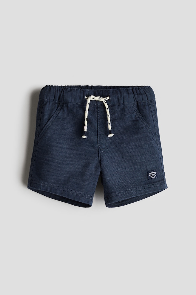 Twillshorts - Marineblau/Denimblau - 1