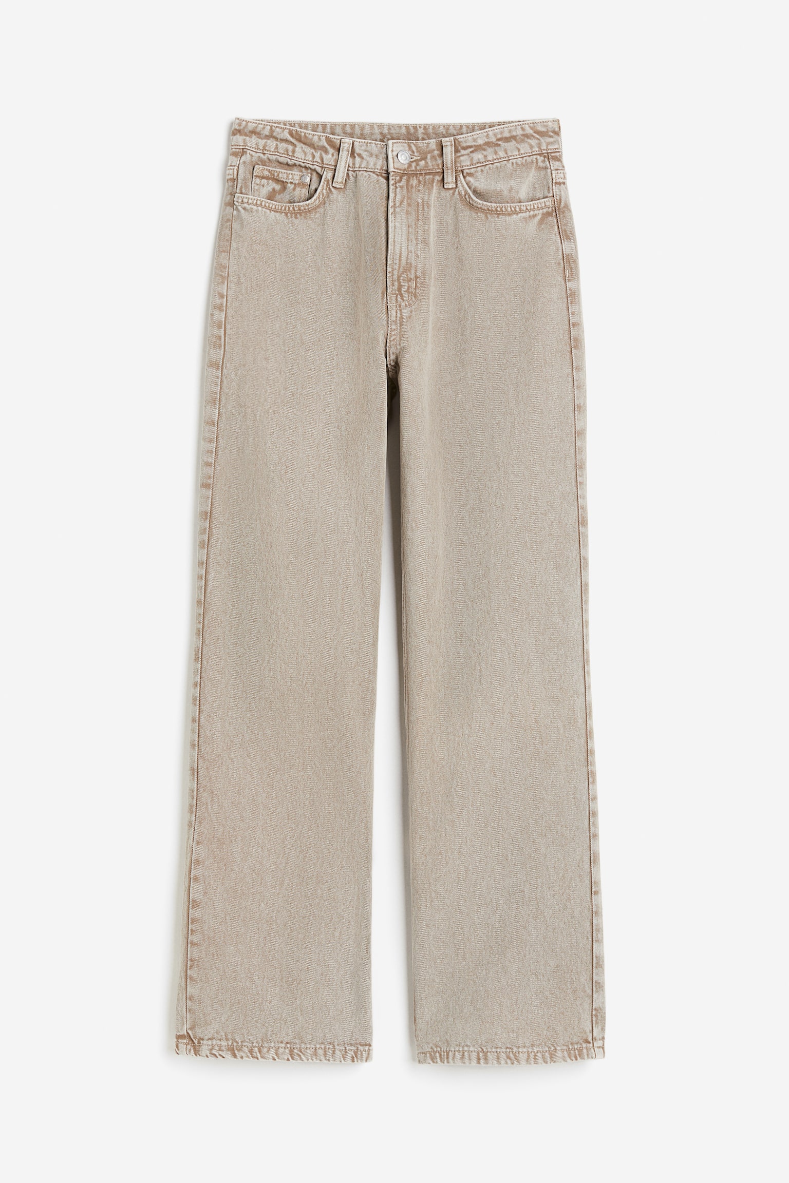 Wide Ultra High Jeans - Beige/Black - 2