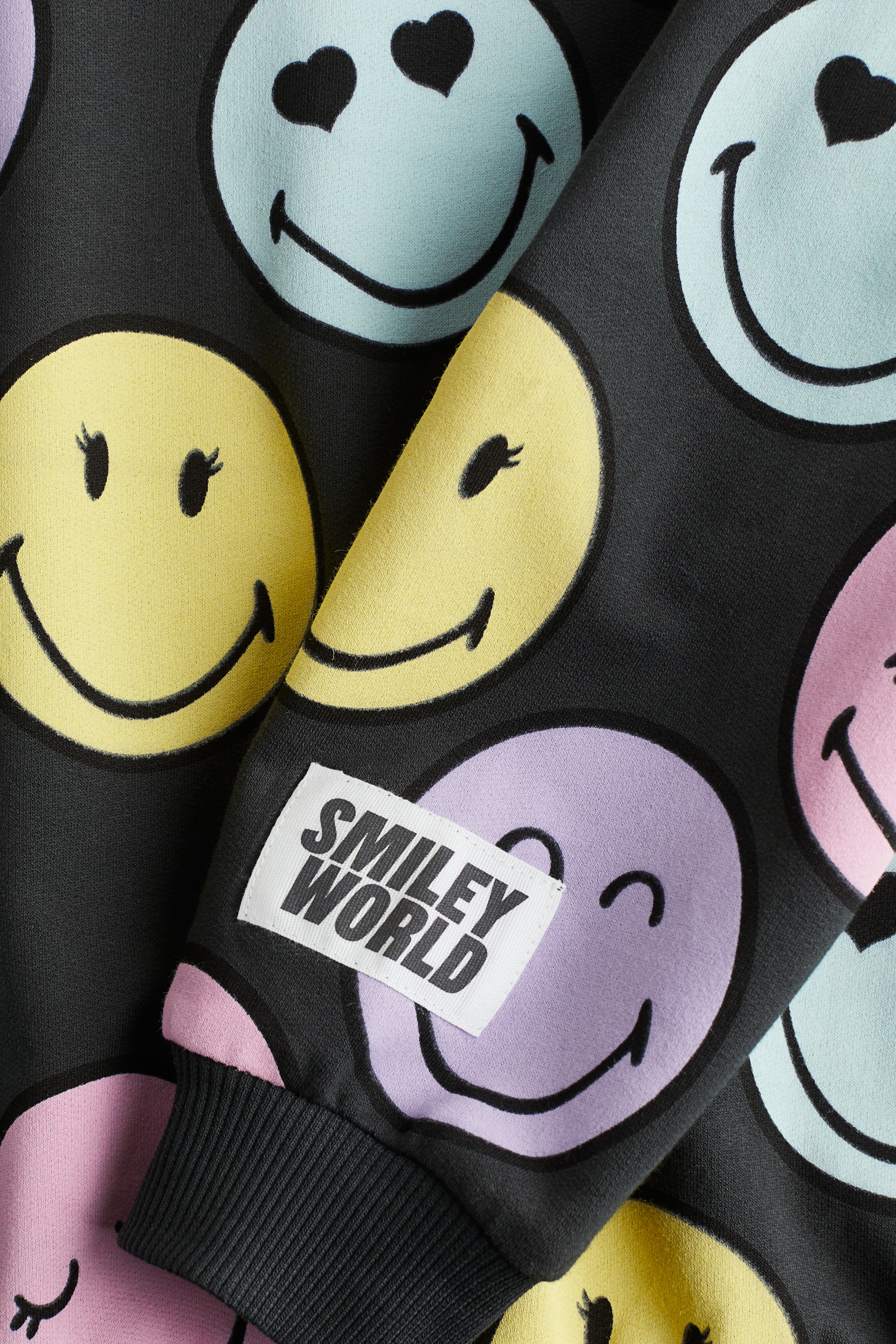 Sweatshirt Med Tryck - Mörkgrå/Emoji - BARN | H&M SE