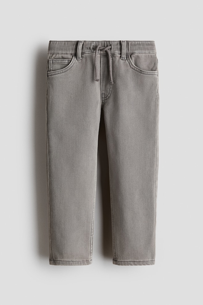 Denimjoggers aus Baumwolle - Helles Denimgrau/Dunkelgrau/Denimblau/Helles Denimblau - 1