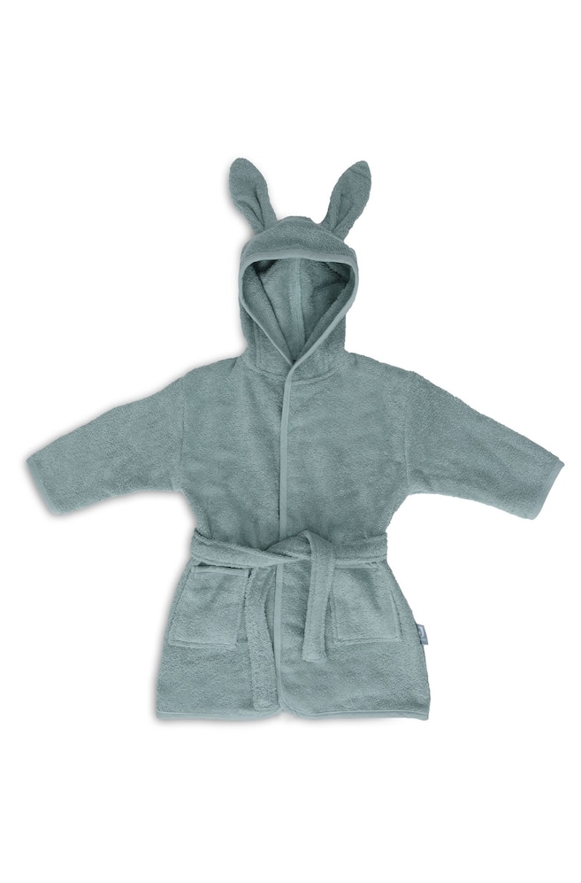 Badstof Badjas 3-4 Jaar - Sea Green/Wild Rose - 1