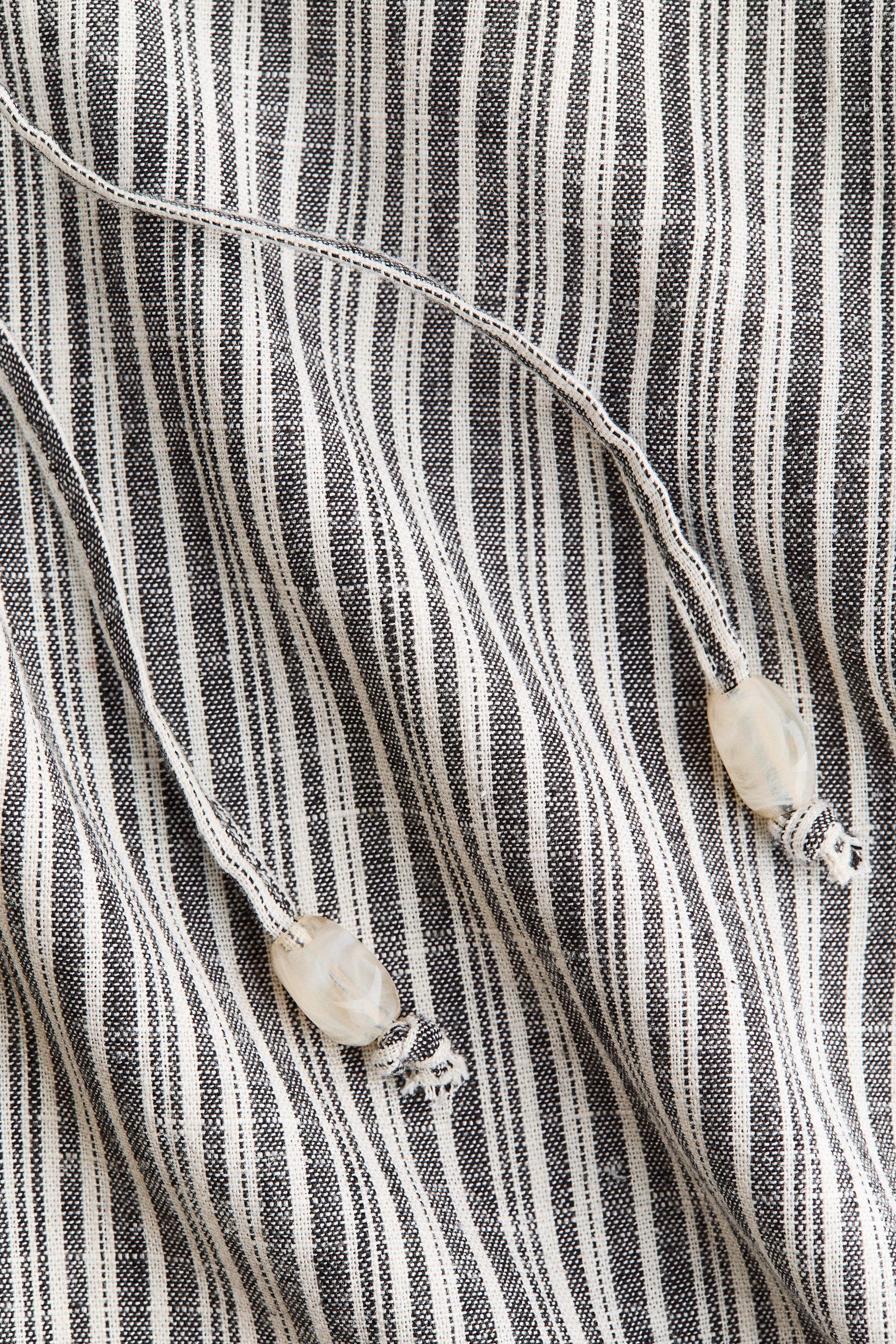 Linen-Blend Drawstring Pants