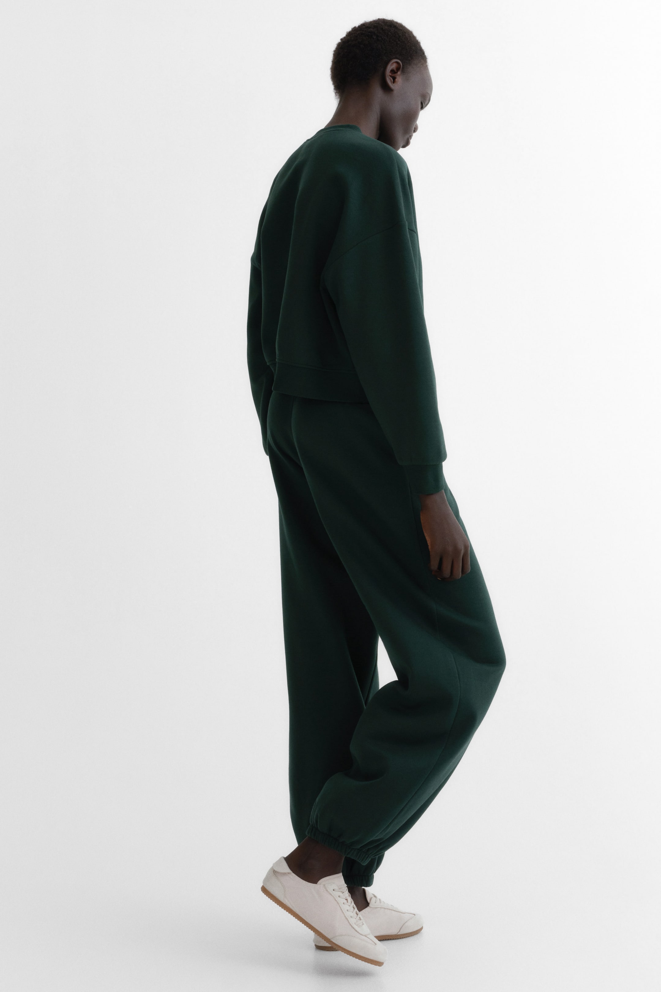 查看大圖: 2-piece sweatshirt set - 深綠色 - Ladies | H&M 4