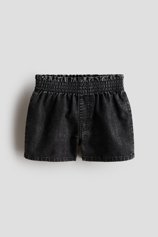 Loose Fit denim shorts - Black/Light denim blue/Denim blue/Denim blue - 1