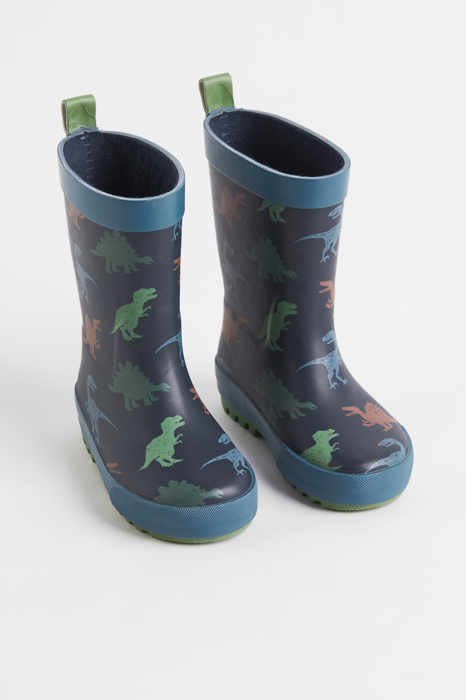 Print Gumboots - Navy blue/Dinosaurs - 1